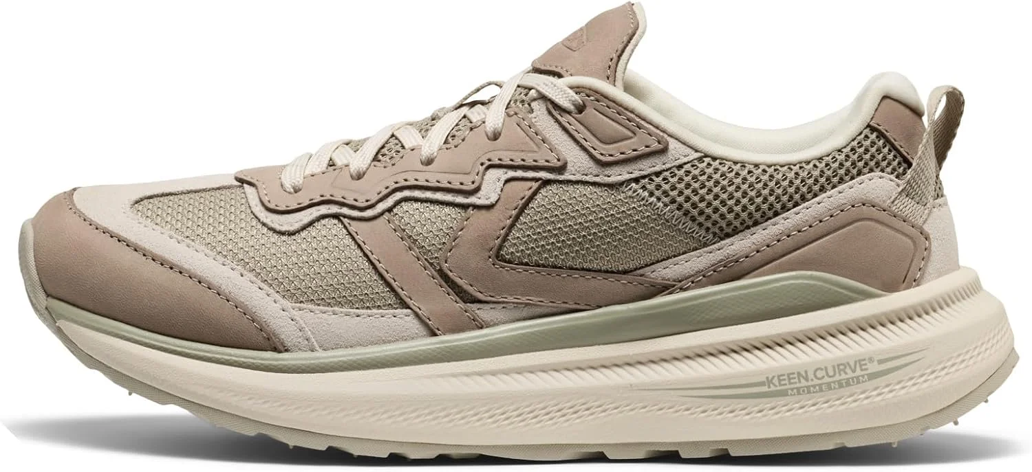 کفش پیاده روی زنانه KEEN مدل Wk500، تنفس پذیر، راحت و پشتیبان، Abbey Stone/Birch، سایز 7.5