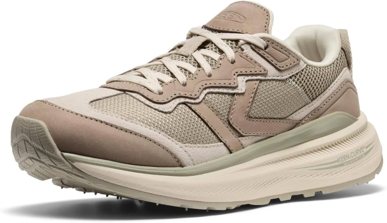 کفش پیاده روی زنانه KEEN مدل Wk500، تنفس پذیر، راحت و پشتیبان، Abbey Stone/Birch، سایز 10.5