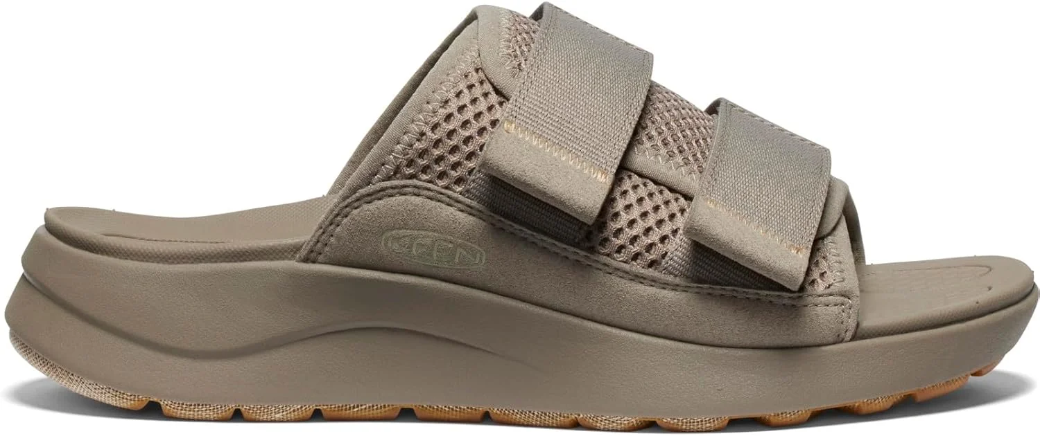 صندل زنانه اسلاید ورزشی KEEN Elle، تنفس پذیر، راحت، با پنجه باز و سبک لغزشی