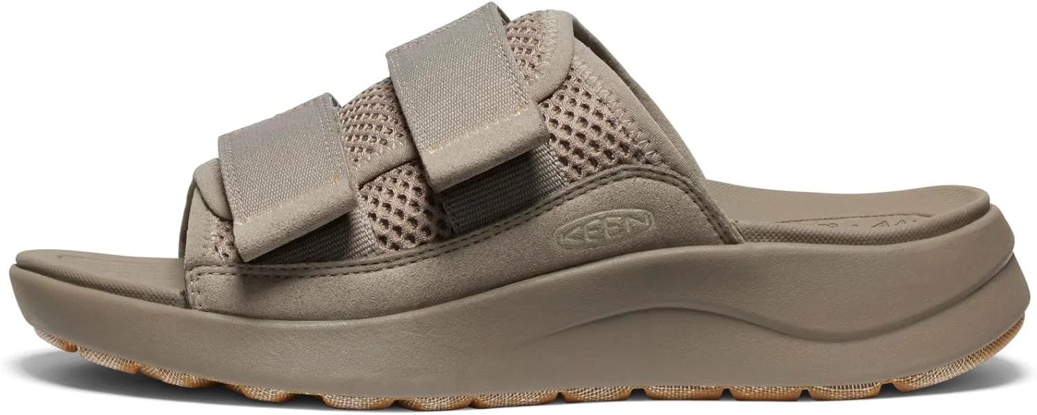 صندل زنانه اسلاید ورزشی KEEN Elle، تنفس پذیر، راحت، با پنجه باز و سبک لغزشی