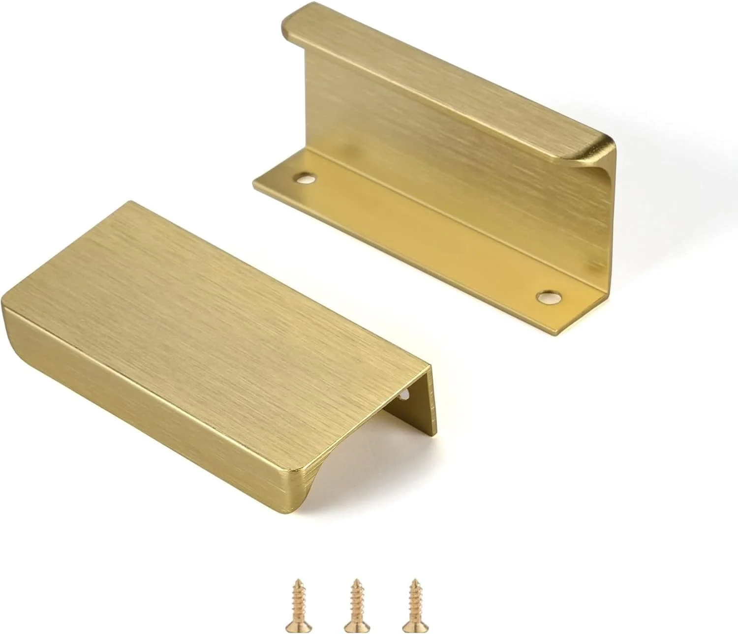 دستگیره لبه ای ساتانگا مناسب کابینت، کشوهای آشپزخانه، دستگیره مخفی آلومینیومی با نصب پشتی برای درب منزل، بسته 6 عددی، برنجی مات مدرن، فاصله مرکز سوراخ 2-1/2 اینچ، نصب آسان دستگیره لبه ای ساتانگا مناسب کابینت، کشوهای آشپزخانه، دستگیره مخفی آلومینیومی با نصب پشتی برای درب منزل، بسته 6 عددی، برنجی مات مدرن، فاصله مرکز سوراخ 2-1/2 اینچ، نصب آسان