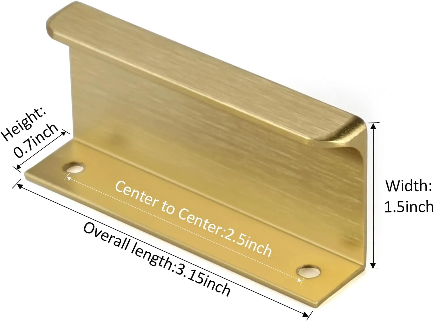 دستگیره لبه ای ساتانگا مناسب کابینت، کشوهای آشپزخانه، دستگیره مخفی آلومینیومی با نصب پشتی برای درب منزل، بسته 6 عددی، برنجی مات مدرن، فاصله مرکز سوراخ 2-1/2 اینچ، نصب آسان دستگیره لبه ای ساتانگا مناسب کابینت، کشوهای آشپزخانه، دستگیره مخفی آلومینیومی با نصب پشتی برای درب منزل، بسته 6 عددی، برنجی مات مدرن، فاصله مرکز سوراخ 2-1/2 اینچ، نصب آسان