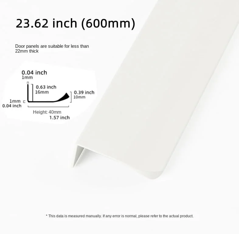 دستگیره های مخفی کابینت شوزافیا، بسته 4 عددی، دستگیره لبه کشو، دستگیره مدرن کمد، سخت افزار کابینت آشپزخانه (600 میلی متر، سفید) دستگیره های مخفی کابینت شوزافیا، بسته 4 عددی، دستگیره لبه کشو، دستگیره مدرن کمد، سخت افزار کابینت آشپزخانه (600 میلی متر، سفید)