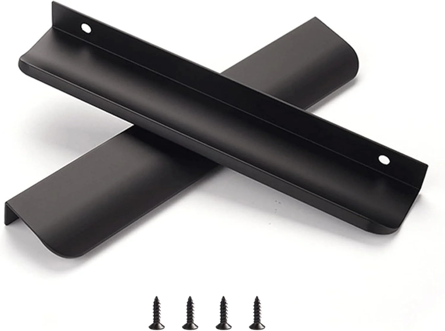 دستگیره مخفی لبه ای ساتانگا مشکی برای کابینت، کشو، دستگیره آلومینیومی تخت مخفی نصب شده در پشت درب منزل، بسته 10 عددی، مدرن، طول کلی 7.87 اینچ، نصب آسان دستگیره مخفی لبه ای ساتانگا مشکی برای کابینت، کشو، دستگیره آلومینیومی تخت مخفی نصب شده در پشت درب منزل، بسته 10 عددی، مدرن، طول کلی 7.87 اینچ، نصب آسان