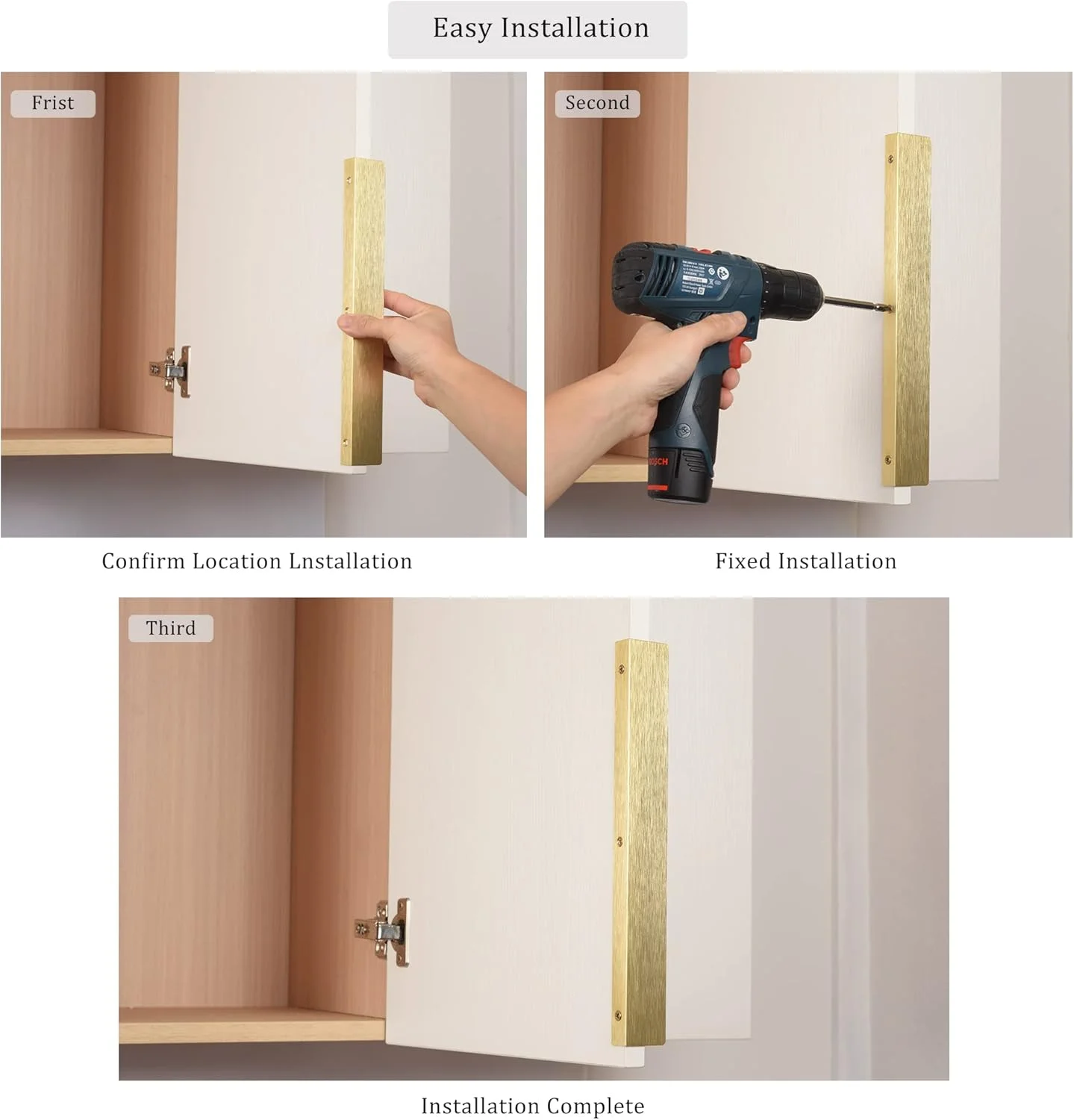 دستگیره لبه ای ساتانگا مناسب کابینت، کشوهای آشپزخانه، دستگیره مخفی آلومینیومی با نصب پشتی برای درب منزل، بسته 6 عددی، برنجی مات مدرن، فاصله مرکز سوراخ 2-1/2 اینچ، نصب آسان دستگیره لبه ای ساتانگا مناسب کابینت، کشوهای آشپزخانه، دستگیره مخفی آلومینیومی با نصب پشتی برای درب منزل، بسته 6 عددی، برنجی مات مدرن، فاصله مرکز سوراخ 2-1/2 اینچ، نصب آسان