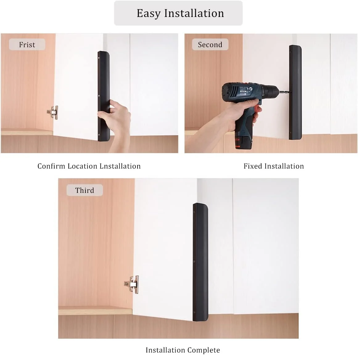 دستگیره مخفی لبه ای ساتانگا مشکی برای کابینت، کشو، دستگیره آلومینیومی تخت مخفی نصب شده در پشت درب منزل، بسته 10 عددی، مدرن، طول کلی 7.87 اینچ، نصب آسان دستگیره مخفی لبه ای ساتانگا مشکی برای کابینت، کشو، دستگیره آلومینیومی تخت مخفی نصب شده در پشت درب منزل، بسته 10 عددی، مدرن، طول کلی 7.87 اینچ، نصب آسان
