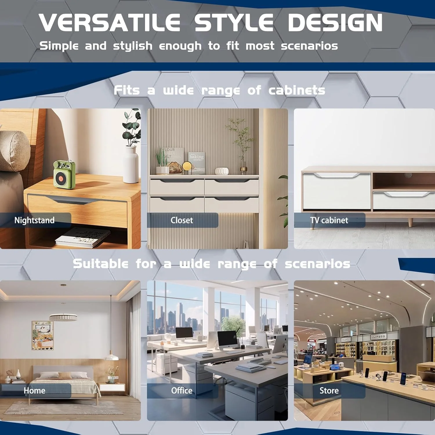 دستگیره مخفی کابینت SNOMEL آلیاژ آلومینیوم 2 عددی، دستگیره لبه کابینت 30 سانتی متری، دستگیره کشویی مخفی برای کمد دیواری، آشپزخانه، کشوهای حمام (مشکی) دستگیره مخفی کابینت SNOMEL آلیاژ آلومینیوم 2 عددی، دستگیره لبه کابینت 30 سانتی متری، دستگیره کشویی مخفی برای کمد دیواری، آشپزخانه، کشوهای حمام (مشکی)