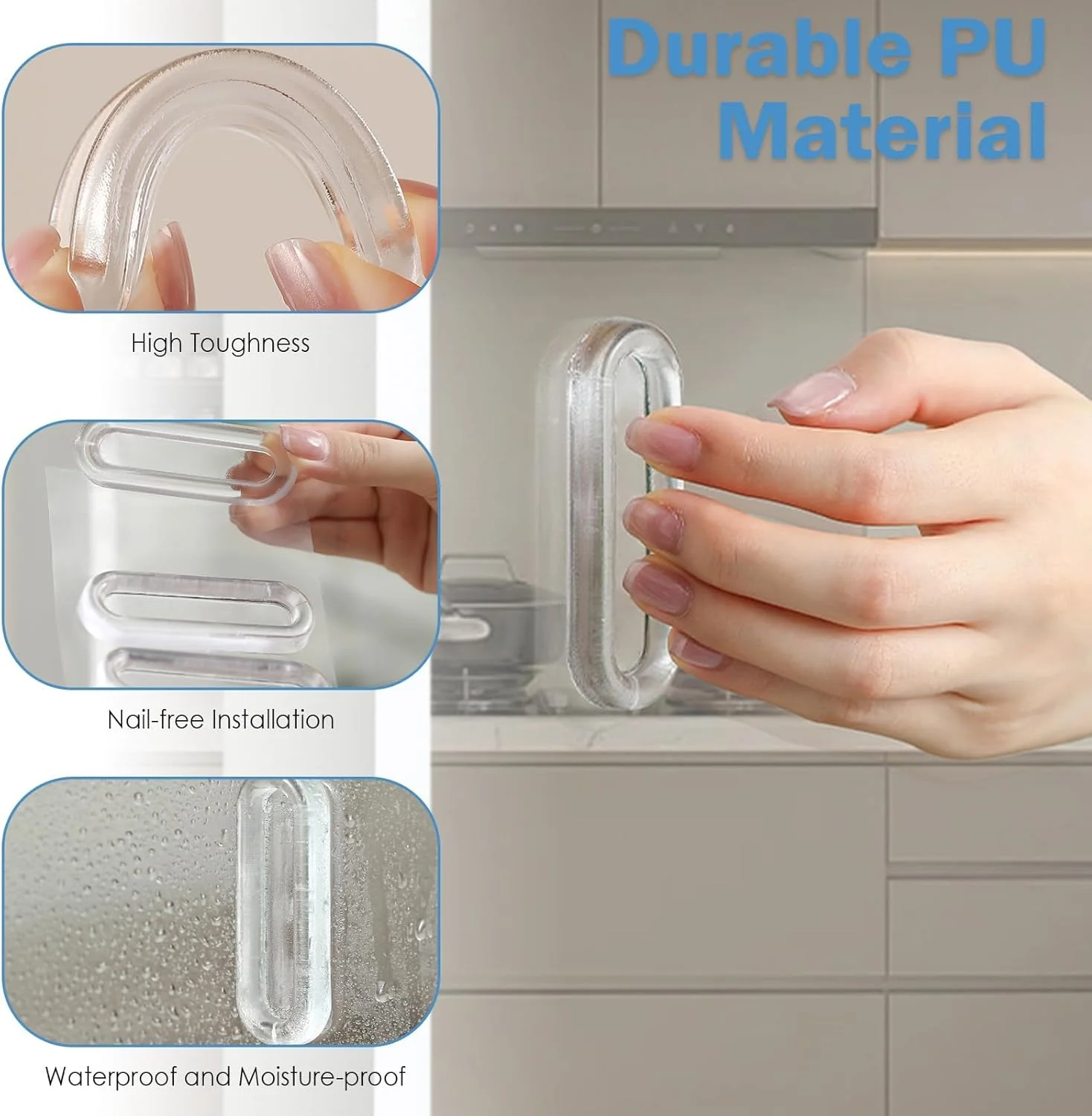 ست 4 عددی دستگیره های انگشتی بی رنگ، خودچسب، فرورفته و بیضی شکل برای درب های شیشه ای کشویی، کشوهای کابینت، پنجره ها، نصب آسان و مدرن، کیت سخت افزاری فرورفته و نامرئی ست 4 عددی دستگیره های انگشتی بی رنگ، خودچسب، فرورفته و بیضی شکل برای درب های شیشه ای کشویی، کشوهای کابینت، پنجره ها، نصب آسان و مدرن، کیت سخت افزاری فرورفته و نامرئی