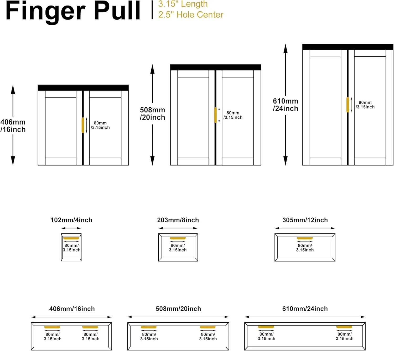دستگیره مخفی لبه ساتانگا برای کابینت، کشو، دستگیره آلومینیومی درب با نصب پشتی پنهان برای منزل، بسته 5 عددی، نیکل برس خورده مدرن، طول کلی 8 سانتی متر، نصب آسان