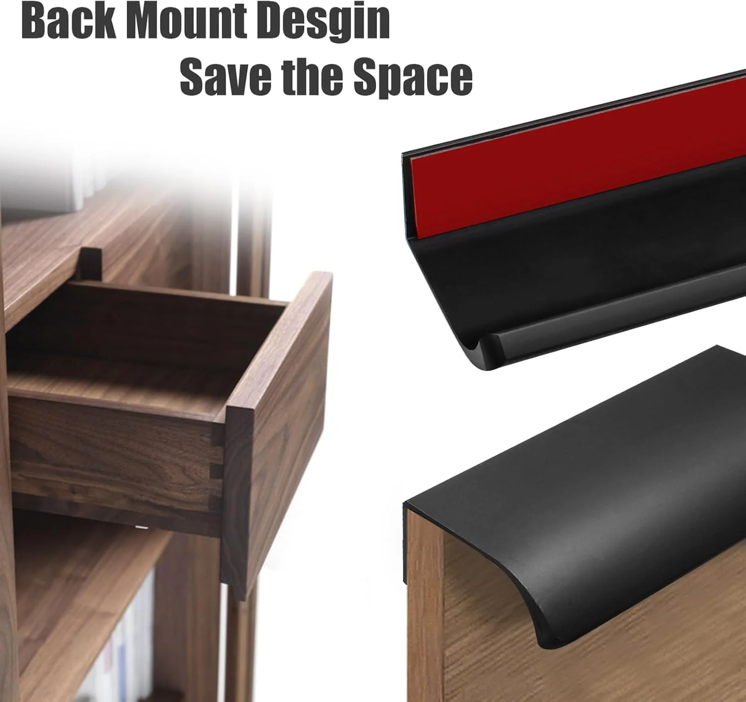 Qjaiune بسته 12 عددی دستگیره کشو خود چسب، دستگیره لبه انگشتی پشتی 3.15 اینچی مشکی، دستگیره مخفی کابینت بدون نیاز به سوراخ کاری برای کابینت آشپزخانه Qjaiune بسته 12 عددی دستگیره کشو خود چسب، دستگیره لبه انگشتی پشتی 3.15 اینچی مشکی، دستگیره مخفی کابینت بدون نیاز به سوراخ کاری برای کابینت آشپزخانه