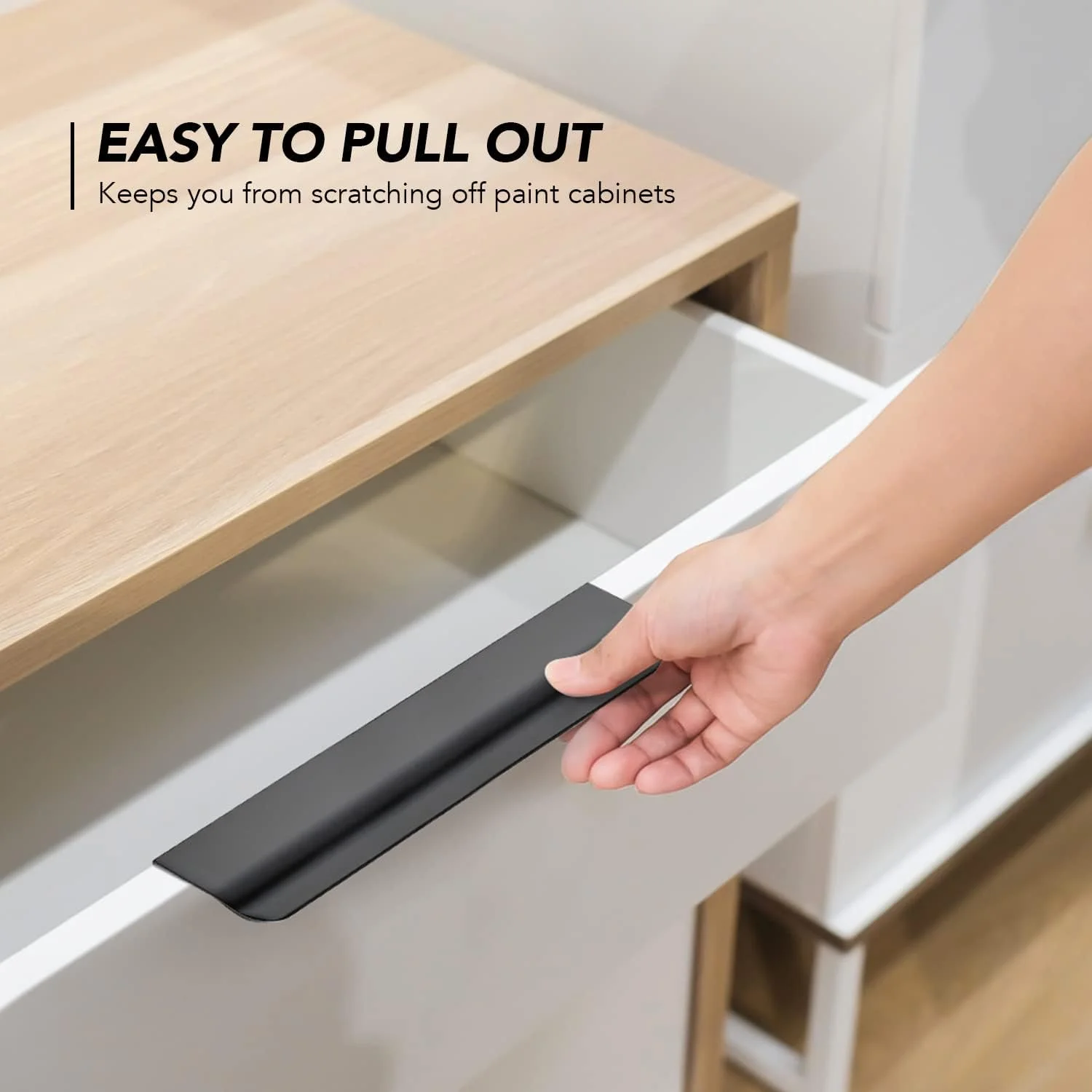 دستگیره کابینت راوینته، بسته 10 عددی، مشکی، دستگیره لبه انگشتی کابینت 150 میلی متر / 5.9 اینچ، دستگیره های کشویی لبه انگشتی برای کابینت دستگیره کابینت راوینته، بسته 10 عددی، مشکی، دستگیره لبه انگشتی کابینت 150 میلی متر / 5.9 اینچ، دستگیره های کشویی لبه انگشتی برای کابینت