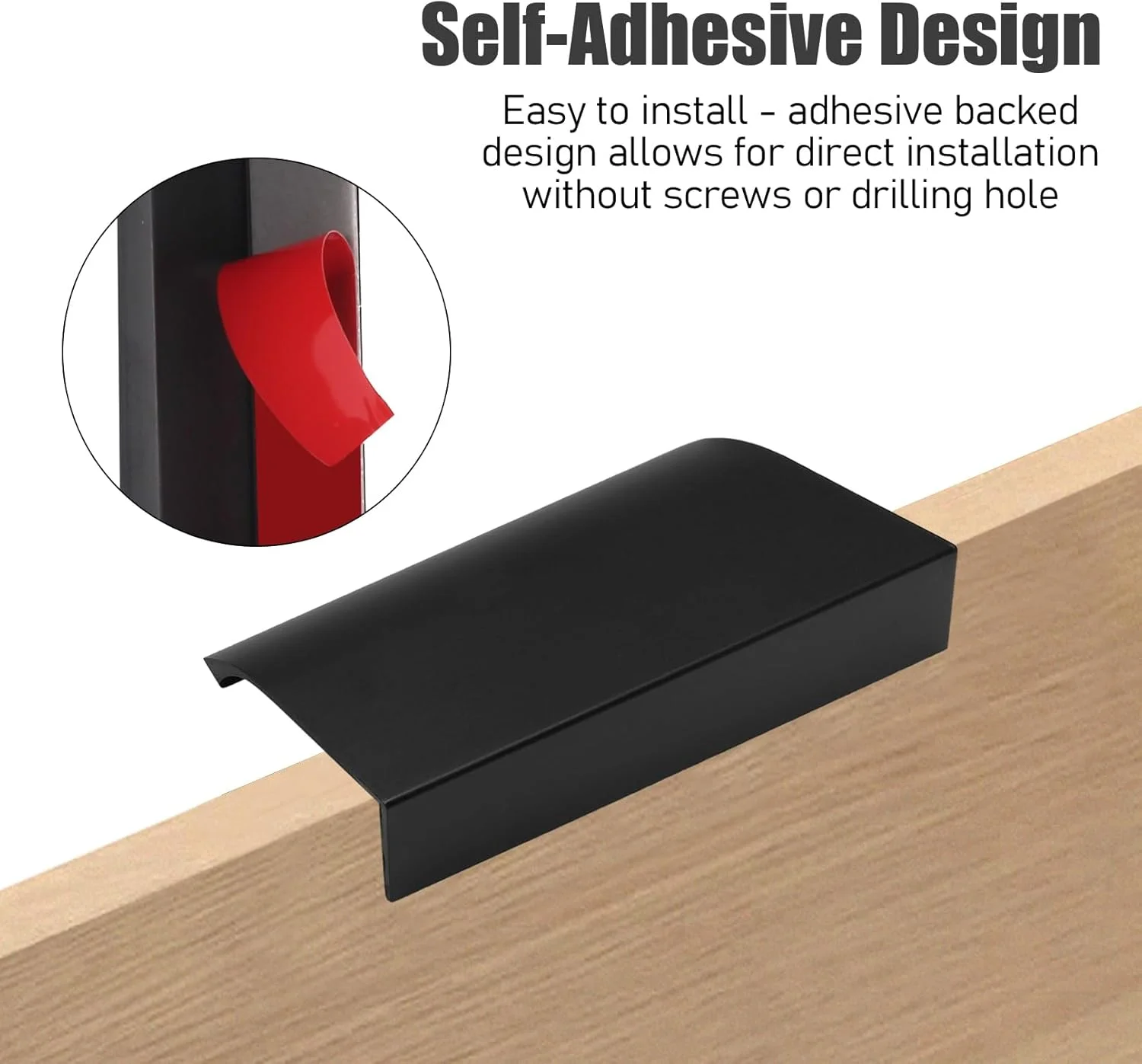 Qjaiune بسته 12 عددی دستگیره کشو خود چسب، دستگیره لبه انگشتی پشتی 3.15 اینچی مشکی، دستگیره مخفی کابینت بدون نیاز به سوراخ کاری برای کابینت آشپزخانه Qjaiune بسته 12 عددی دستگیره کشو خود چسب، دستگیره لبه انگشتی پشتی 3.15 اینچی مشکی، دستگیره مخفی کابینت بدون نیاز به سوراخ کاری برای کابینت آشپزخانه