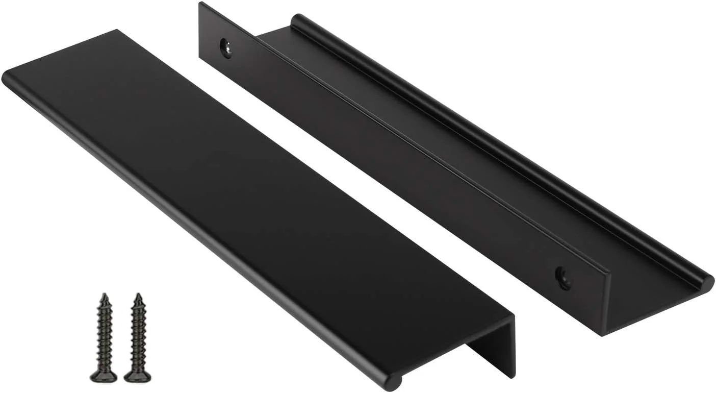 دستگیره کابینت آشپزخانه Peaha، بسته 30 عددی، سخت افزار مشکی کابینت، دستگیره لبه انگشتی کابینت، دستگیره انگشتی درب، فاصله مرکز تا مرکز 160 میلی متر