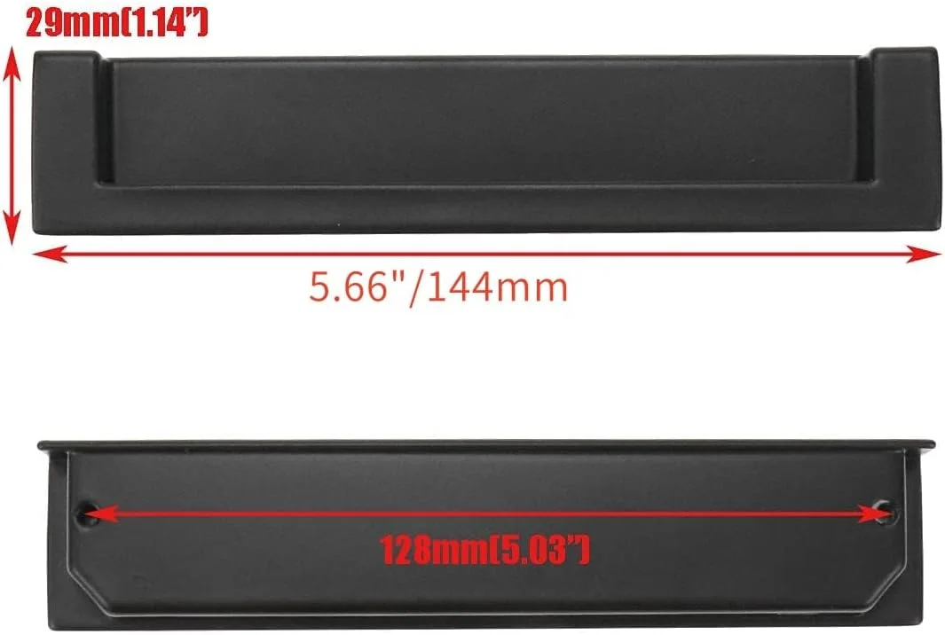 دستگیره توکار مشکی 5 اینچی Quluxe، دستگیره های توکار آلیاژ روی با پیچ برای کشوها، کابینت ها، کابینت حمام (بسته 4 عددی) دستگیره توکار مشکی 5 اینچی Quluxe، دستگیره های توکار آلیاژ روی با پیچ برای کشوها، کابینت ها، کابینت حمام (بسته 4 عددی)