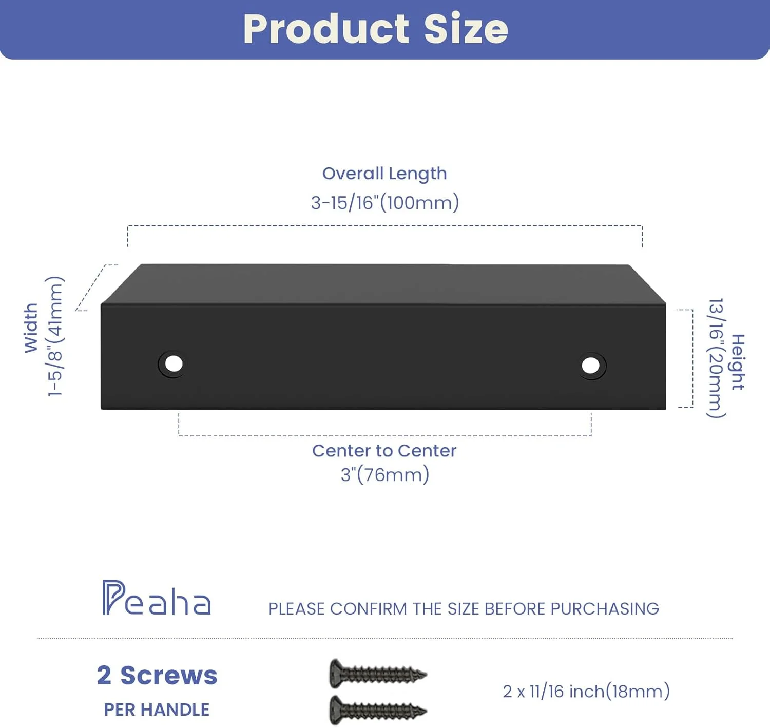 دستگیره کابینت مشکی Peaha بسته 10 عددی، سخت افزار کابینت آشپزخانه، آلیاژ آلومینیوم، دستگیره لبه کابینت، دستگیره انگشتی مشکی، 76 میلی متر / 3 اینچ مرکز به مرکز دستگیره کابینت مشکی Peaha بسته 10 عددی، سخت افزار کابینت آشپزخانه، آلیاژ آلومینیوم، دستگیره لبه کابینت، دستگیره انگشتی مشکی، 76 میلی متر / 3 اینچ مرکز به مرکز