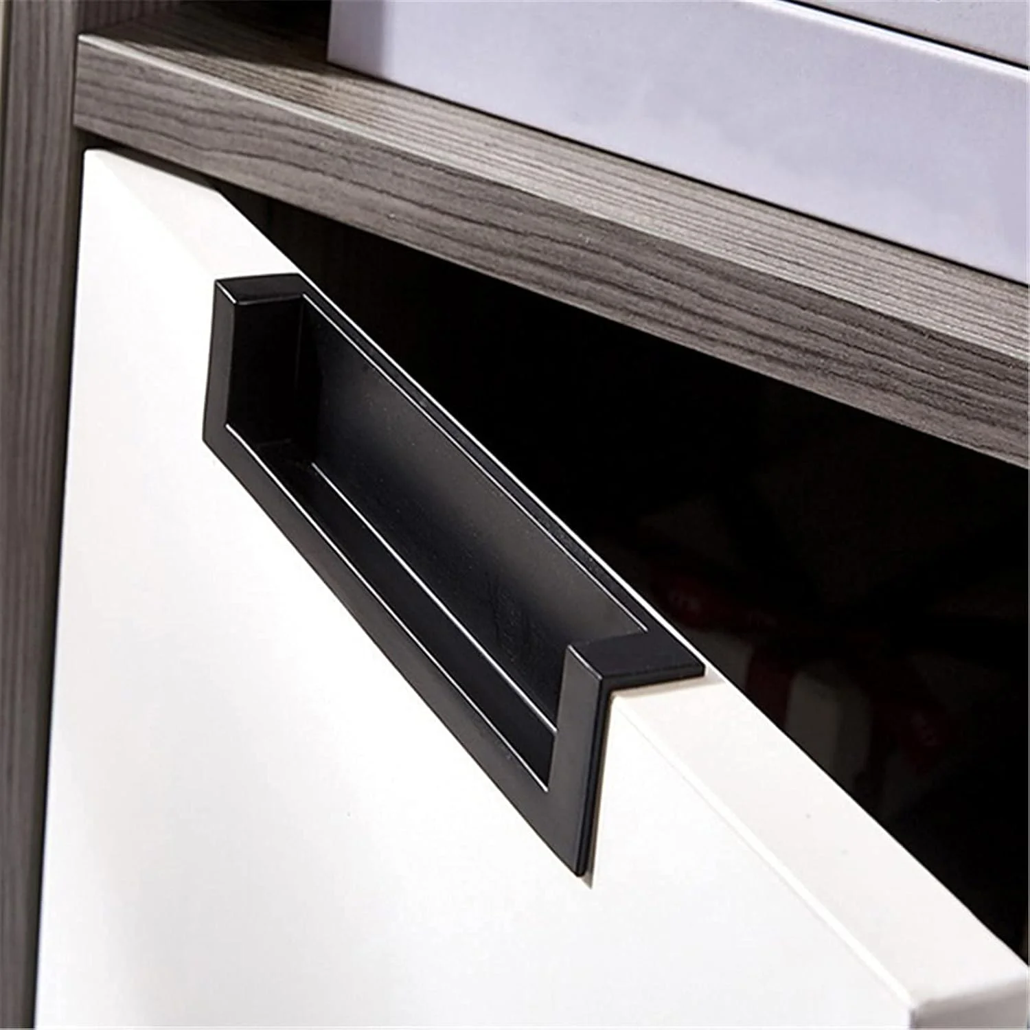 دستگیره توکار مشکی 5 اینچی Quluxe، دستگیره های توکار آلیاژ روی با پیچ برای کشوها، کابینت ها، کابینت حمام (بسته 4 عددی) دستگیره توکار مشکی 5 اینچی Quluxe، دستگیره های توکار آلیاژ روی با پیچ برای کشوها، کابینت ها، کابینت حمام (بسته 4 عددی)