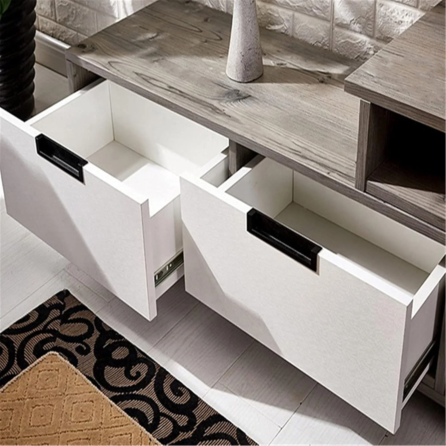 دستگیره توکار مشکی 5 اینچی Quluxe، دستگیره های توکار آلیاژ روی با پیچ برای کشوها، کابینت ها، کابینت حمام (بسته 4 عددی) دستگیره توکار مشکی 5 اینچی Quluxe، دستگیره های توکار آلیاژ روی با پیچ برای کشوها، کابینت ها، کابینت حمام (بسته 4 عددی)