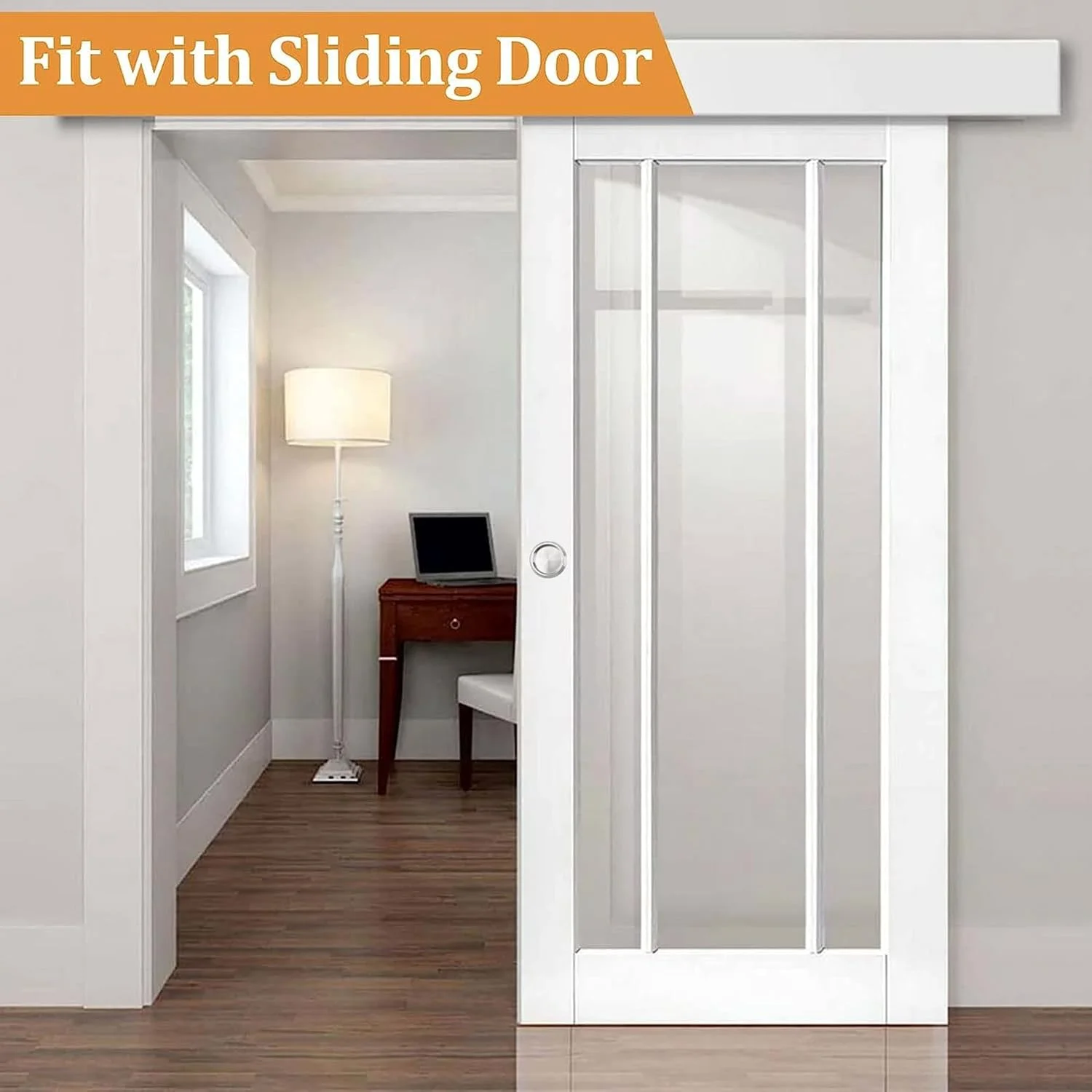 دستگیره کشویی درب کمد دیواری MOROBOR، بسته 2 عددی، دستگیره گرد استیل ضد زنگ، دستگیره توکار کابینت آشپزخانه، دستگیره نامرئی درب، خاکستری