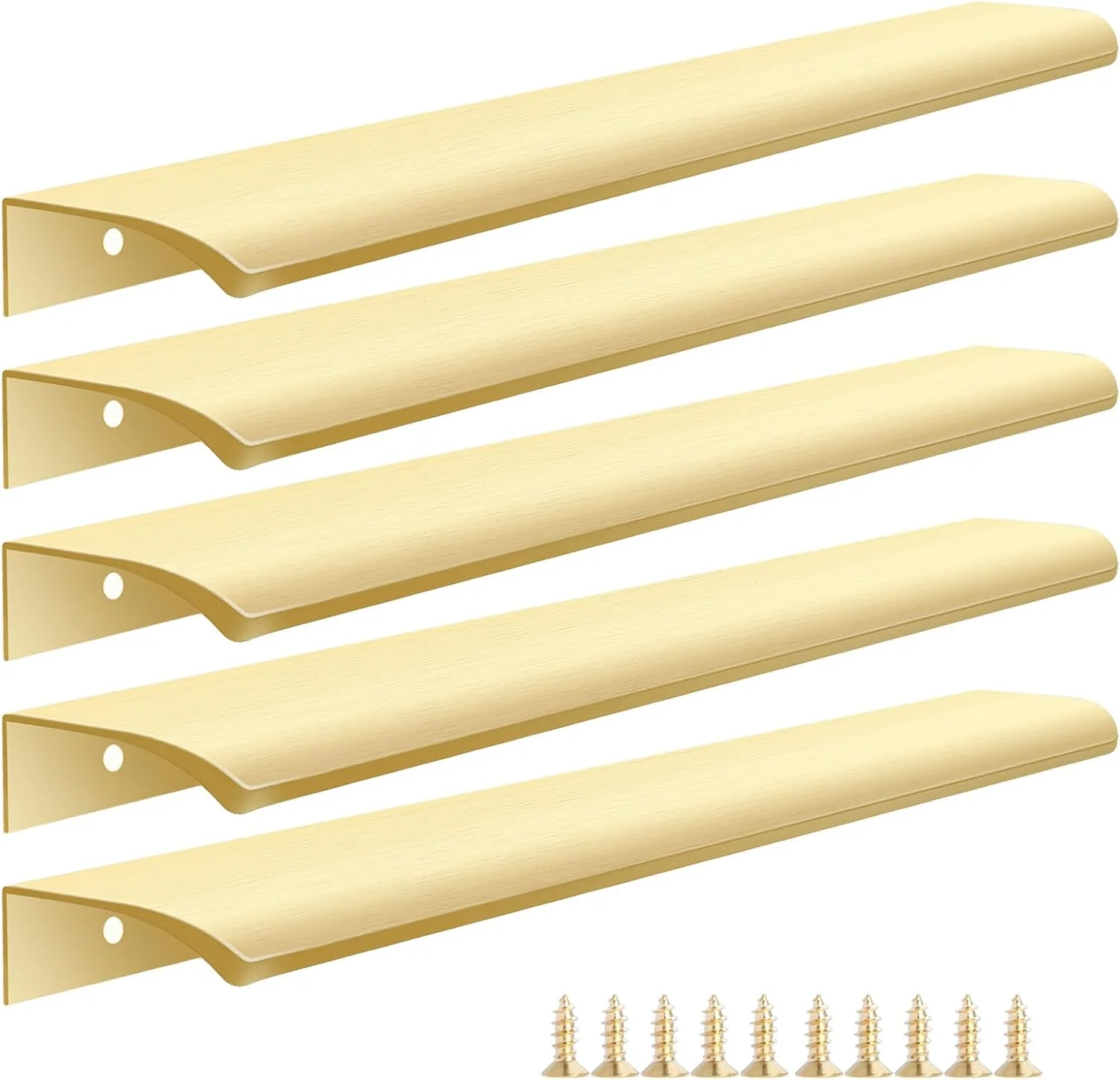 دستگیره مخفی لبه طلایی Malimali مناسب کمد و کابینت، 30 سانتیمتر، دستگیره کشو، دستگیره آلومینیومی مدرن مناسب درب کمد، رنگ برنجی خش دار، بسته 5 عددی دستگیره مخفی لبه طلایی Malimali مناسب کمد و کابینت، 30 سانتیمتر، دستگیره کشو، دستگیره آلومینیومی مدرن مناسب درب کمد، رنگ برنجی خش دار، بسته 5 عددی