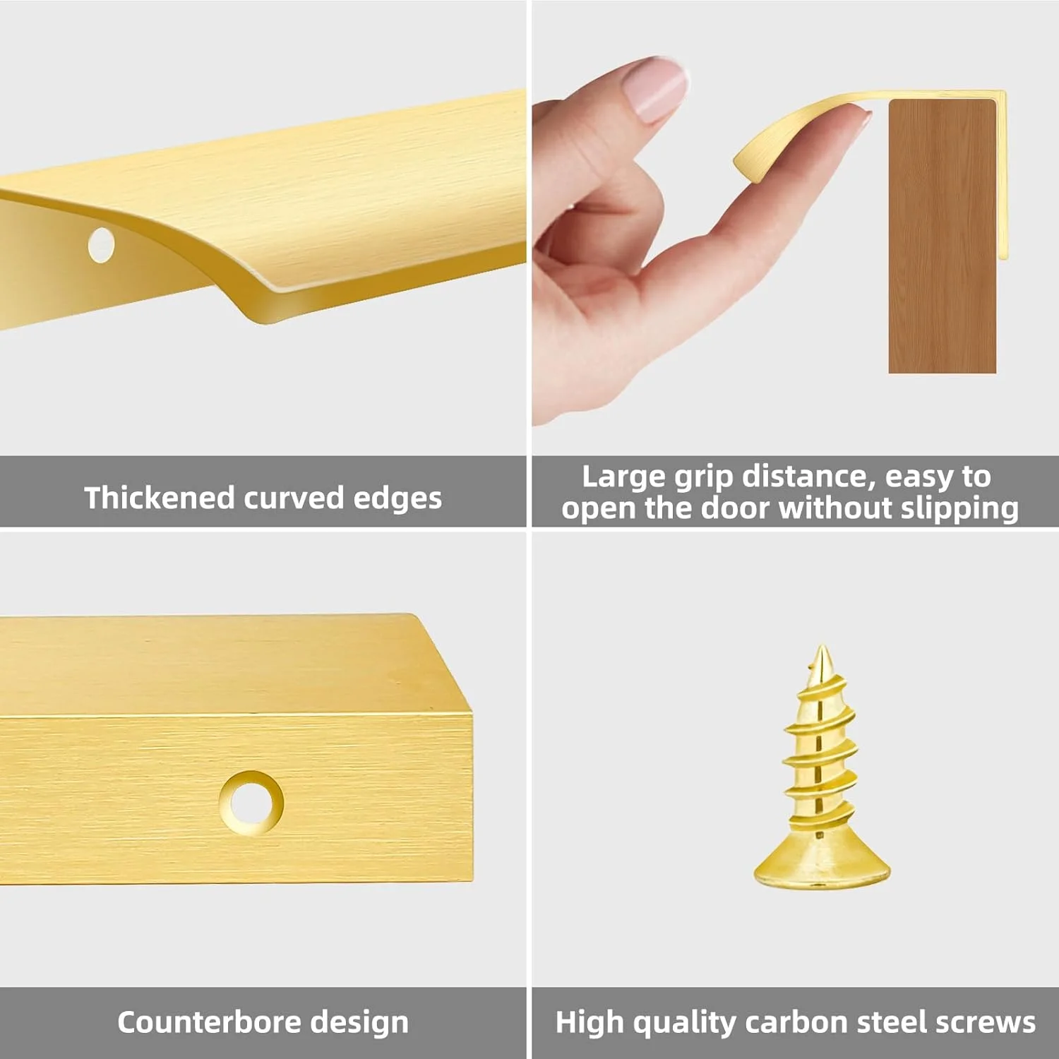 دستگیره مخفی لبه طلایی Malimali مناسب کمد و کابینت، 30 سانتیمتر، دستگیره کشو، دستگیره آلومینیومی مدرن مناسب درب کمد، رنگ برنجی خش دار، بسته 5 عددی دستگیره مخفی لبه طلایی Malimali مناسب کمد و کابینت، 30 سانتیمتر، دستگیره کشو، دستگیره آلومینیومی مدرن مناسب درب کمد، رنگ برنجی خش دار، بسته 5 عددی