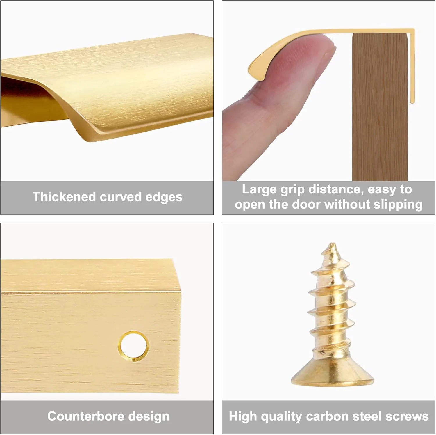 دستگیره مخفی لبه طلایی کابینت Malimali بسته 10 عددی، 8 سانتی متری، دستگیره کشو، دستگیره مدرن آلومینیومی زبانه دار برای درب کمد، رنگ برنجی خش دار دستگیره مخفی لبه طلایی کابینت Malimali بسته 10 عددی، 8 سانتی متری، دستگیره کشو، دستگیره مدرن آلومینیومی زبانه دار برای درب کمد، رنگ برنجی خش دار
