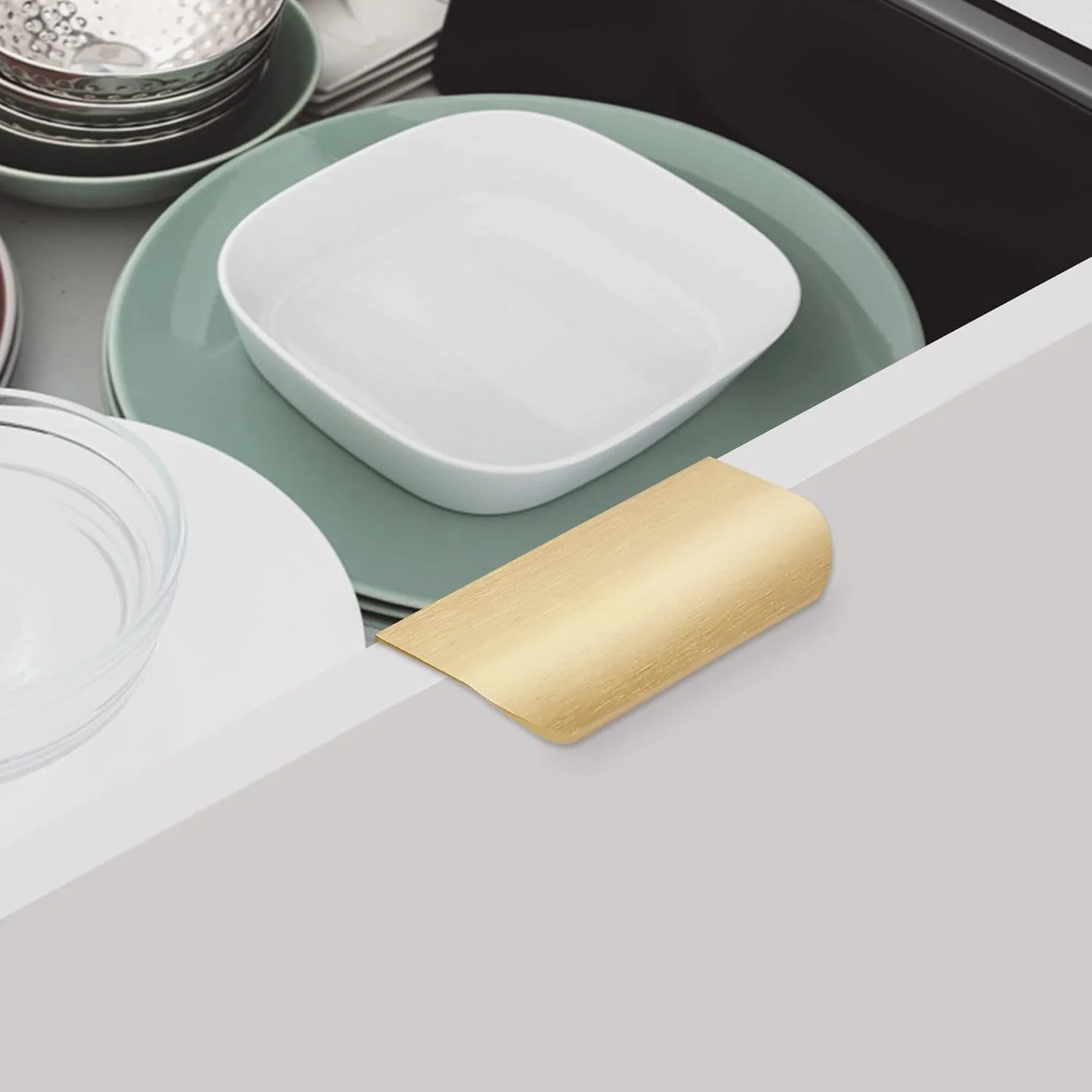 دستگیره مخفی لبه طلایی کابینت Malimali بسته 10 عددی، 8 سانتی متری، دستگیره کشو، دستگیره مدرن آلومینیومی زبانه دار برای درب کمد، رنگ برنجی خش دار دستگیره مخفی لبه طلایی کابینت Malimali بسته 10 عددی، 8 سانتی متری، دستگیره کشو، دستگیره مدرن آلومینیومی زبانه دار برای درب کمد، رنگ برنجی خش دار