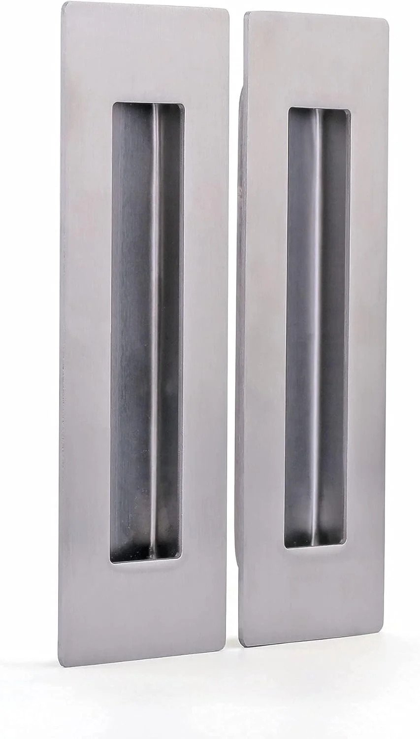 دستگیره کشویی درب کیتموسه 6 اینچی، بسته 2 عددی دستگیره های فرورفته استیل ضد زنگ با پیچ های نصب، پرداخت برس خورده، دستگیره های انگشتی مستطیلی همسطح برای کشو، کابینت، کمد، درب انبار دستگیره کشویی درب کیتموسه 6 اینچی، بسته 2 عددی دستگیره های فرورفته استیل ضد زنگ با پیچ های نصب، پرداخت برس خورده، دستگیره های انگشتی مستطیلی همسطح برای کشو، کابینت، کمد، درب انبار