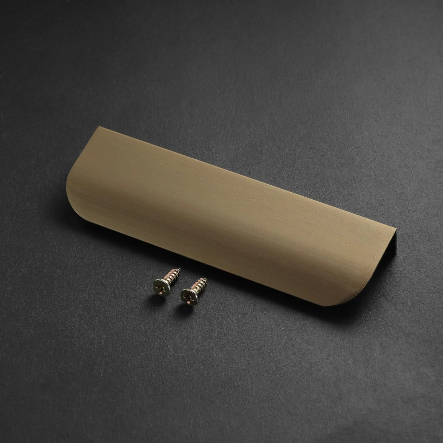 دستگیره لبه ای کابینت MATOYA، دستگیره مخفی کشو - دستگیره تخت کابینت برای نصب آسان - دستگیره کابینت آلیاژ آلومینیوم مدرن برای ارتقاء مبلمان آشپزخانه (8 عدد، برنزی، 120 میلی متر / 4.72 اینچ)