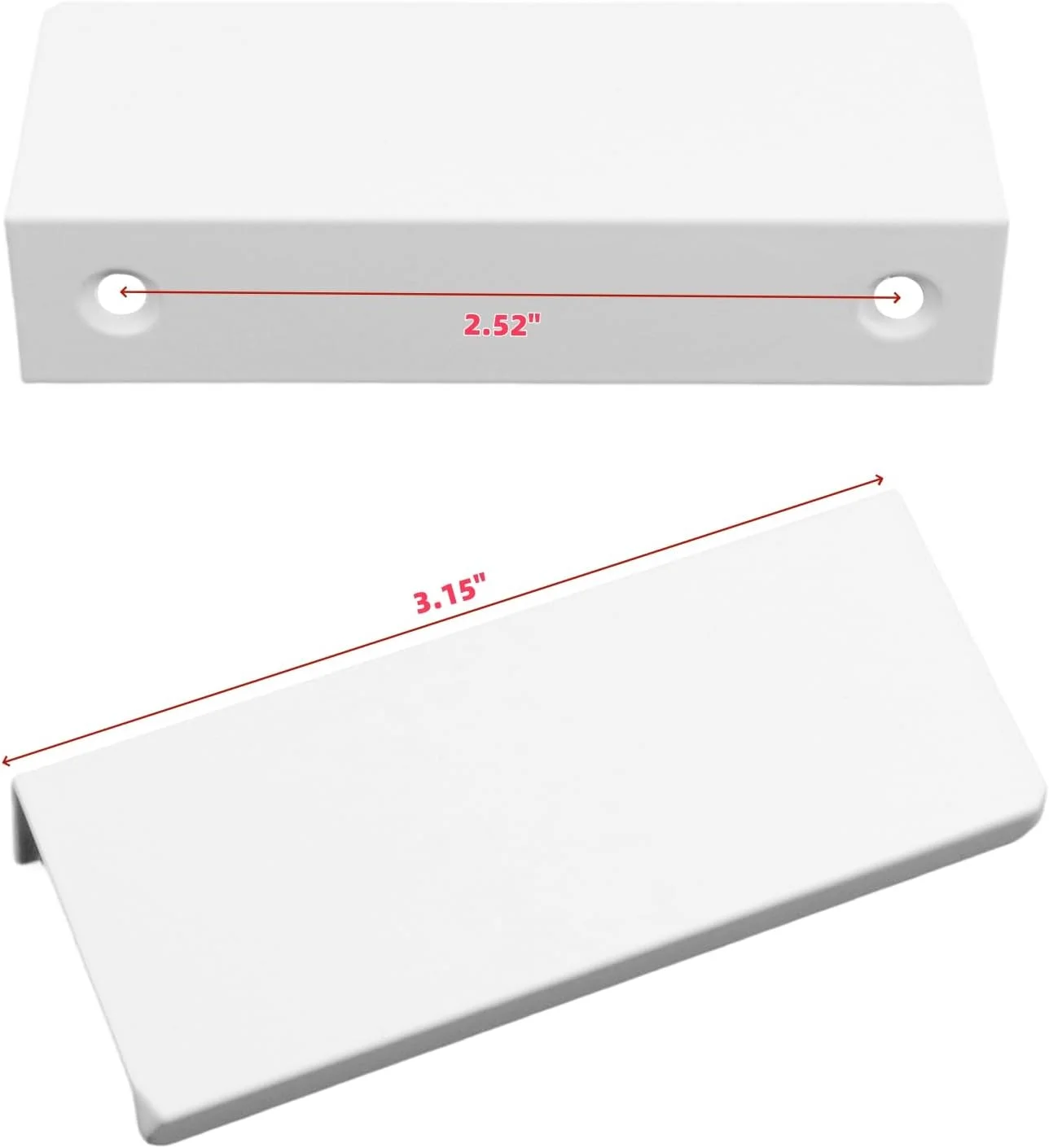 دستگیره های لبه ای LC LICTOP برای کابینت، دستگیره های زبانه ای انگشتی آلیاژ آلومینیوم 8 سانتی متری، دستگیره های مخفی کشو برای آشپزخانه، کمد، جالباسی، فاصله سوراخ 6.4 سانتی متر، 30 عدد دستگیره لبه ای سفید دستگیره های لبه ای LC LICTOP برای کابینت، دستگیره های زبانه ای انگشتی آلیاژ آلومینیوم 8 سانتی متری، دستگیره های مخفی کشو برای آشپزخانه، کمد، جالباسی، فاصله سوراخ 6.4 سانتی متر، 30 عدد دستگیره لبه ای سفید