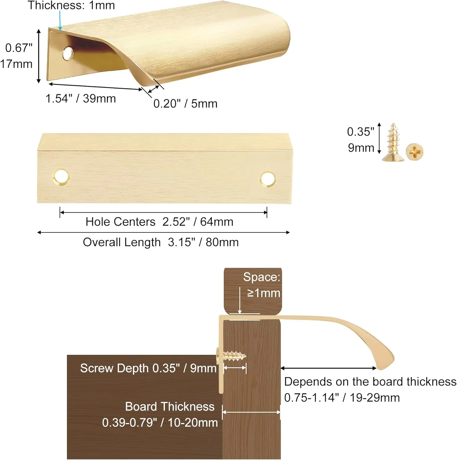 دستگیره مخفی لبه طلایی تیره Malimali بسته 5 عددی، دستگیره کشو کابینت 8 سانتی متری، دستگیره آلومینیومی مدرن برای درب کمد، طلایی تیره برس خورده دستگیره مخفی لبه طلایی تیره Malimali بسته 5 عددی، دستگیره کشو کابینت 8 سانتی متری، دستگیره آلومینیومی مدرن برای درب کمد، طلایی تیره برس خورده