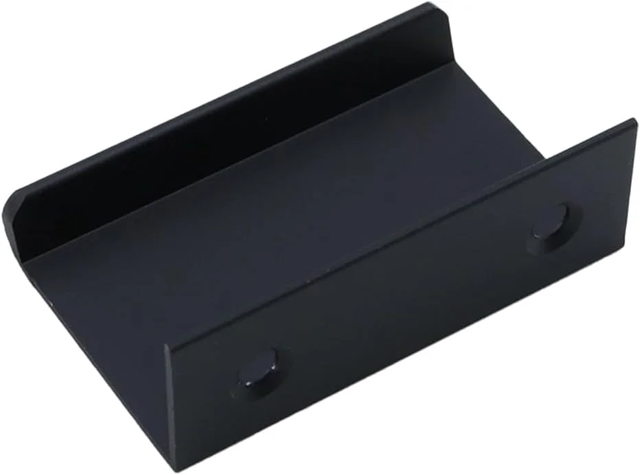 دستگیره های لبه ای LC LICTOP برای کابینت، دستگیره های زبانه ای انگشتی آلیاژ آلومینیوم 1.97 اینچی، دستگیره های مخفی کشو برای آشپزخانه، کمد، جالباسی، فاصله سوراخ 1.26 اینچ، 30 عدد دستگیره لبه ای مشکی