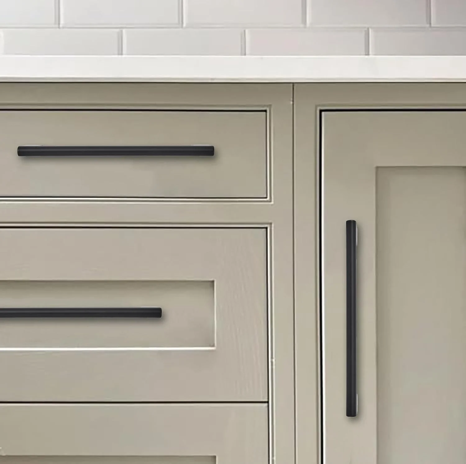 دستگیره کابینت مشکی مات Khtumeware، طول 30 سانتیمتر، 6 عددی، دستگیره کشو آشپزخانه سنگین و بادوام، سخت افزار برای حمام، کشو، کابینت، درب کابینت دستگیره کابینت مشکی مات Khtumeware، طول 30 سانتیمتر، 6 عددی، دستگیره کشو آشپزخانه سنگین و بادوام، سخت افزار برای حمام، کشو، کابینت، درب کابینت