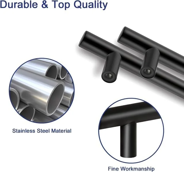 دستگیره کابینت آشپزخانه فرست پرو بسته 10 عددی، دستگیره درب آشپزخانه استیل ضد زنگ 96 میلی متری، دستگیره های کشو کمد T شکل با مرکز سوراخ 150 میلی متری همراه با پیچ، دستگیره های کشو آشپزخانه برای کمد اتاق خواب حمام دستگیره کابینت آشپزخانه فرست پرو بسته 10 عددی، دستگیره درب آشپزخانه استیل ضد زنگ 96 میلی متری، دستگیره های کشو کمد T شکل با مرکز سوراخ 150 میلی متری همراه با پیچ، دستگیره های کشو آشپزخانه برای کمد اتاق خواب حمام