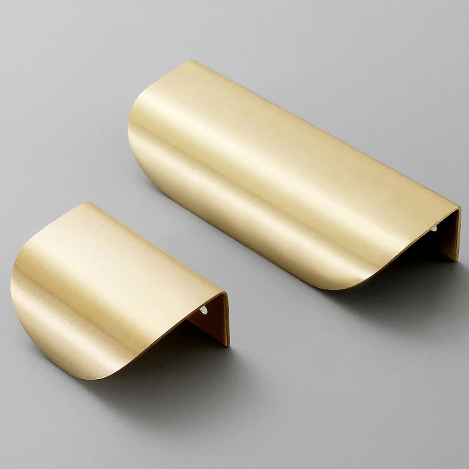 5 عدد دستگیره کابینت، دستگیره کشو، دستگیره درب، دستگیره مبلمان، دستگیره های طلایی برنجی کابینت، دستگیره های مدرن آشپزخانه، دستگیره درب منحنی، دستگیره پروفیل مخفی مناسب برای کمد لباس، کشوها، کابینت ها