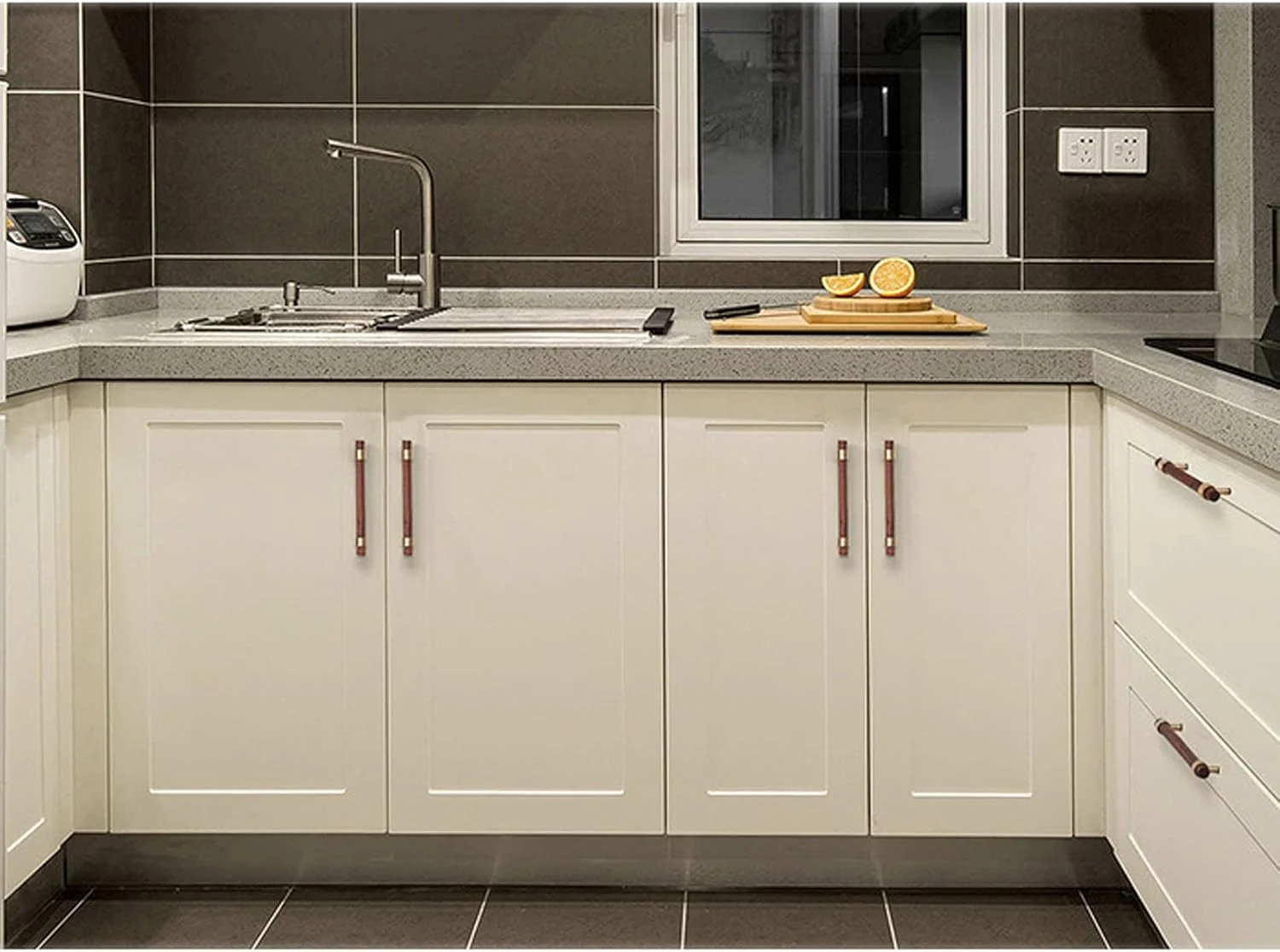 دستگیره مخفی 5 عددی، دستگیره کابینت، دستگیره های آلومینیومی پنهان، دستگیره کشو، دستگیره لبه انگشتی مدرن، دستگیره طلایی کابینت مبلمان آشپزخانه (5 عدد طول 250 میلی متر)