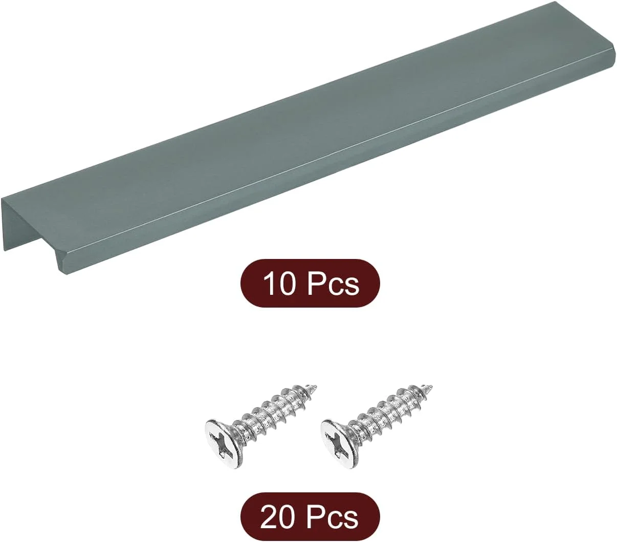 دستگیره لبه انگشتی کابینت سورسیینگ مپ، 10 عدد، 200 میلی متر / 7.87 اینچ، دستگیره مخفی پشتی آلیاژ آلومینیوم، دستگیره پنهان برای کابینت کشو آشپزخانه منزل، خاکستری دستگیره لبه انگشتی کابینت سورسیینگ مپ، 10 عدد، 200 میلی متر / 7.87 اینچ، دستگیره مخفی پشتی آلیاژ آلومینیوم، دستگیره پنهان برای کابینت کشو آشپزخانه منزل، خاکستری