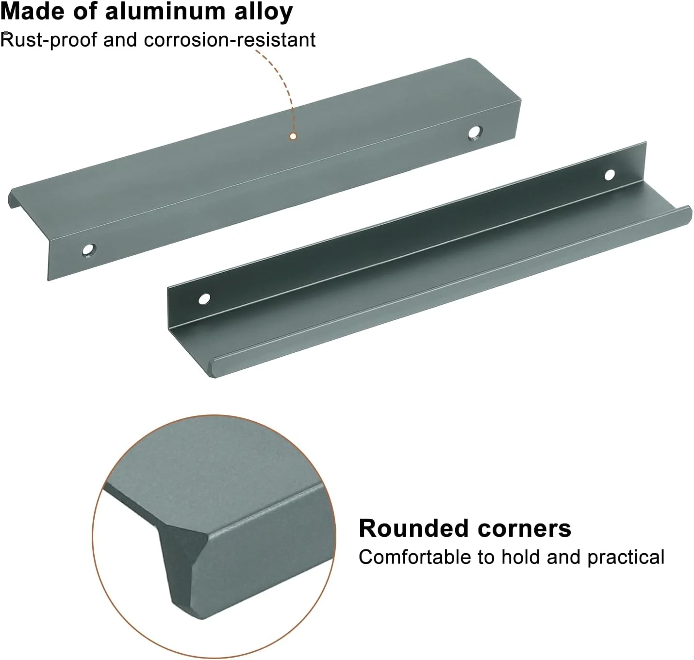 دستگیره لبه انگشتی کابینت سورسیینگ مپ، 10 عدد، 200 میلی متر / 7.87 اینچ، دستگیره مخفی پشتی آلیاژ آلومینیوم، دستگیره پنهان برای کابینت کشو آشپزخانه منزل، خاکستری دستگیره لبه انگشتی کابینت سورسیینگ مپ، 10 عدد، 200 میلی متر / 7.87 اینچ، دستگیره مخفی پشتی آلیاژ آلومینیوم، دستگیره پنهان برای کابینت کشو آشپزخانه منزل، خاکستری