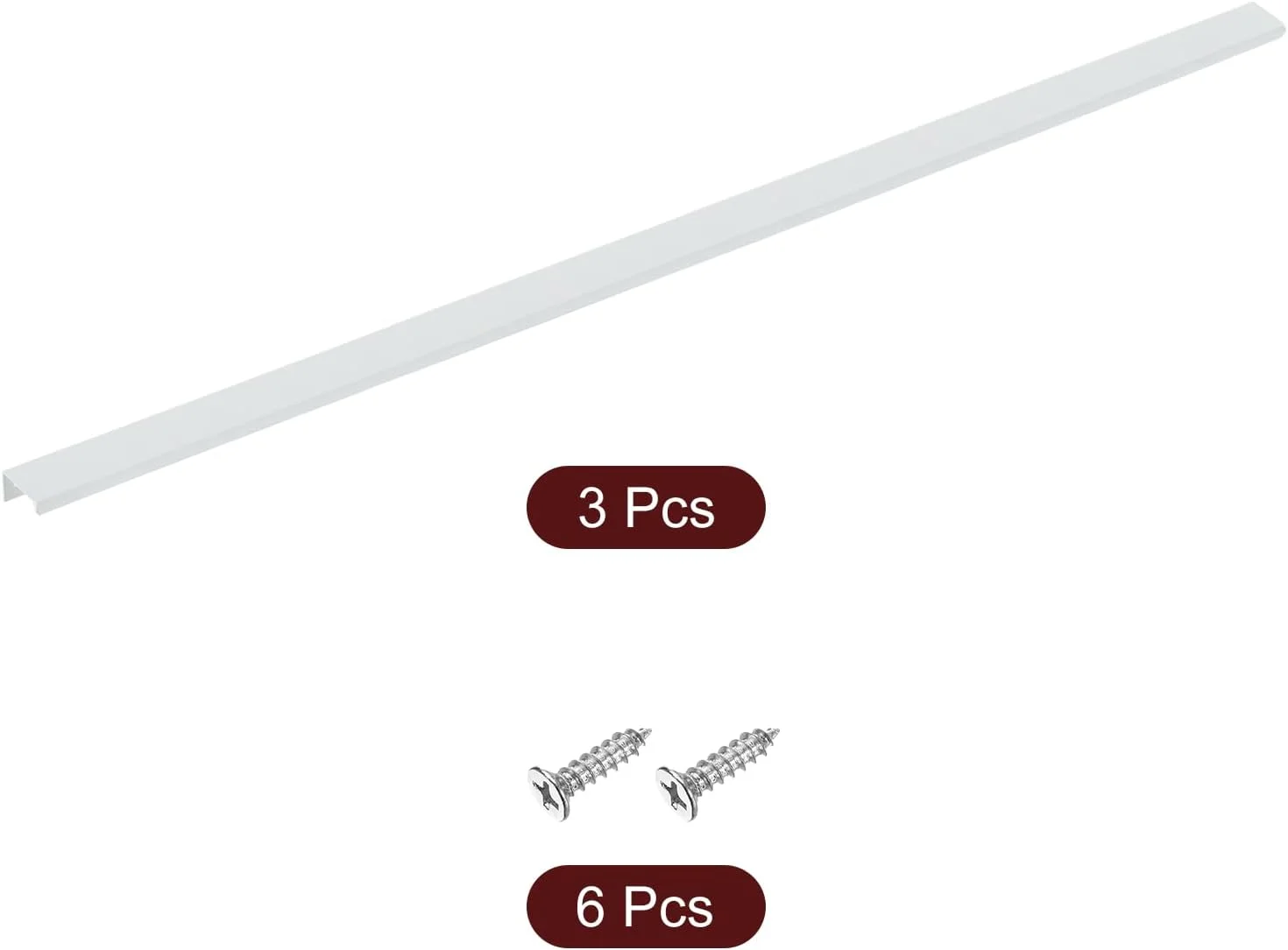 سورسینگ مپ دستگیره لبه انگشتی کابینت، 3 عدد 800 میلی متر / 31.5 اینچ آلیاژ آلومینیوم نصب پشتی دستگیره های مخفی کابینت دستگیره پنهان برای کابینت کشو آشپزخانه منزل، سفید سورسینگ مپ دستگیره لبه انگشتی کابینت، 3 عدد 800 میلی متر / 31.5 اینچ آلیاژ آلومینیوم نصب پشتی دستگیره های مخفی کابینت دستگیره پنهان برای کابینت کشو آشپزخانه منزل، سفید