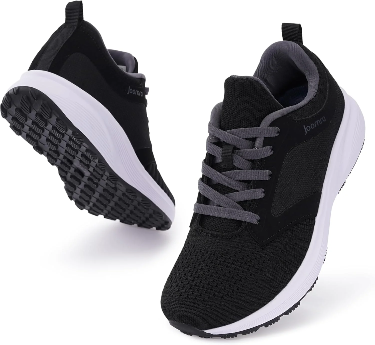 کفش پیاده روی پنجه پهن زنانه جومرا | کفش ورزشی تنیس پهن | زیره لاستیکی، S76 | مشکی، سایز 41 کفش پیاده روی پنجه پهن زنانه جومرا | کفش ورزشی تنیس پهن | زیره لاستیکی، S76 | مشکی، سایز 41