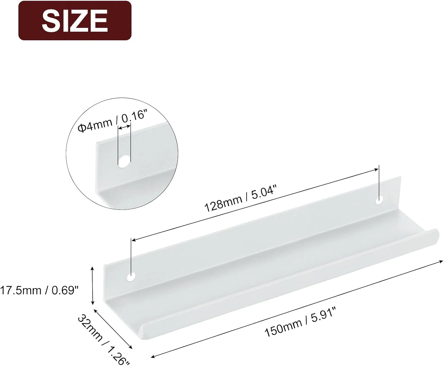 سورسینگ مپ دستگیره لبه انگشتی کابینت، 6 عدد 150 میلی متر / 5.91 اینچ آلیاژ آلومینیوم نصب پشتی دستگیره های مخفی کابینت دستگیره پنهان برای کابینت کشو آشپزخانه منزل، سفید سورسینگ مپ دستگیره لبه انگشتی کابینت، 6 عدد 150 میلی متر / 5.91 اینچ آلیاژ آلومینیوم نصب پشتی دستگیره های مخفی کابینت دستگیره پنهان برای کابینت کشو آشپزخانه منزل، سفید