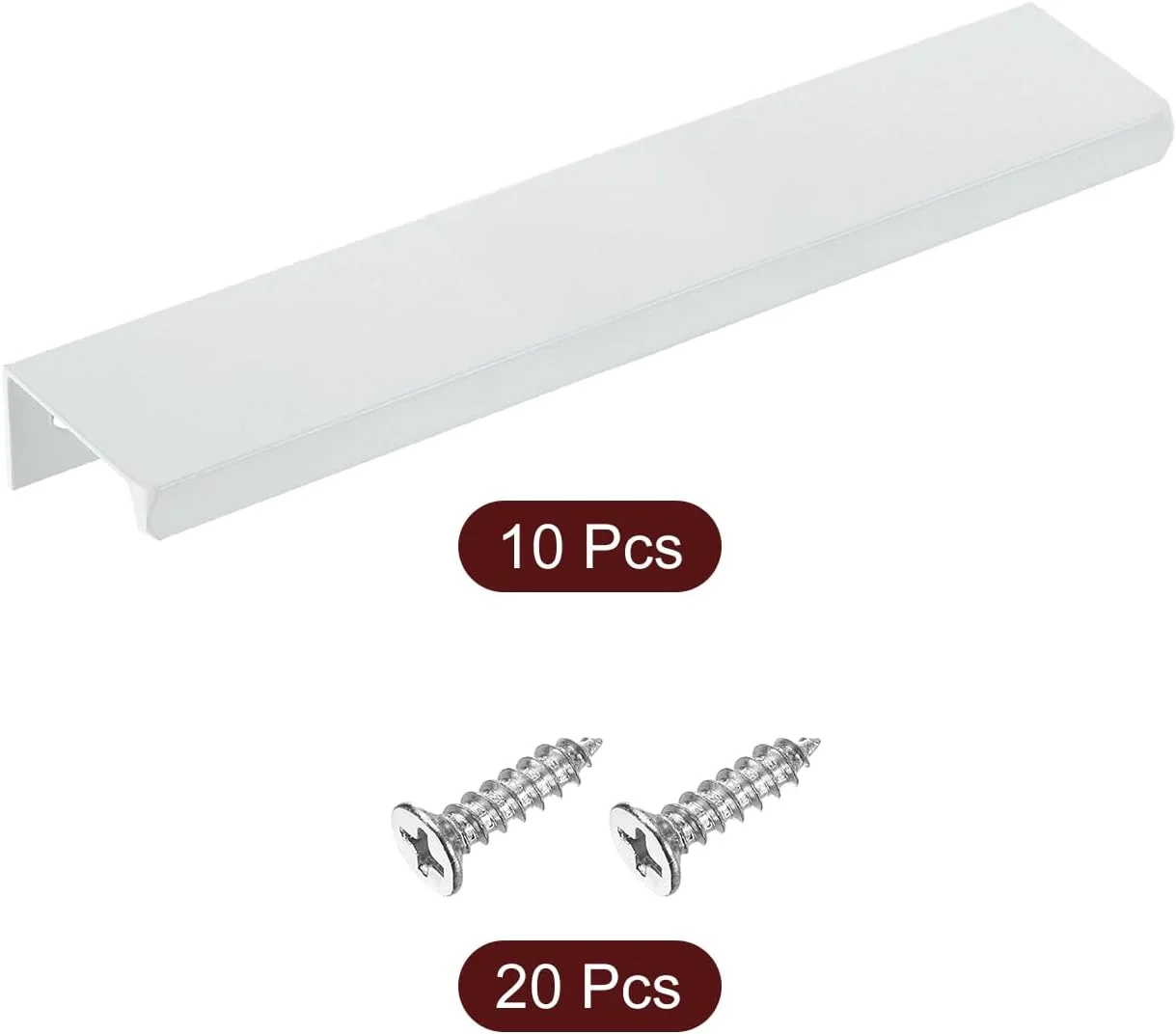 سورسینگ مپ دستگیره لبه انگشتی کابینت، 10 عدد 150 میلی متر / 5.91 اینچ آلیاژ آلومینیوم نصب پشتی دستگیره های مخفی کابینت دستگیره پنهان برای کابینت کشو آشپزخانه منزل، سفید سورسینگ مپ دستگیره لبه انگشتی کابینت، 10 عدد 150 میلی متر / 5.91 اینچ آلیاژ آلومینیوم نصب پشتی دستگیره های مخفی کابینت دستگیره پنهان برای کابینت کشو آشپزخانه منزل، سفید