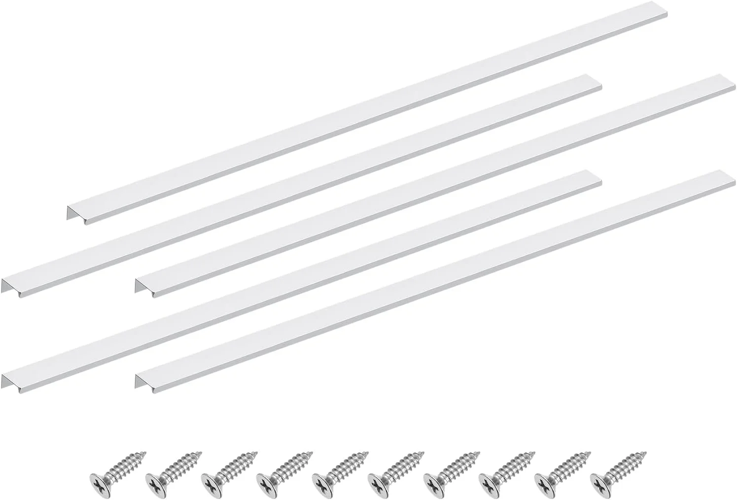 sourcing map دستگیره لبه انگشتی کابینت، 5 عدد، 800 میلی متر / 31.5 اینچ، دستگیره مخفی پشتی کابینت از جنس آلیاژ آلومینیوم، دستگیره پنهان برای کابینت کشو آشپزخانه منزل، نقره ای sourcing map دستگیره لبه انگشتی کابینت، 5 عدد، 800 میلی متر / 31.5 اینچ، دستگیره مخفی پشتی کابینت از جنس آلیاژ آلومینیوم، دستگیره پنهان برای کابینت کشو آشپزخانه منزل، نقره ای