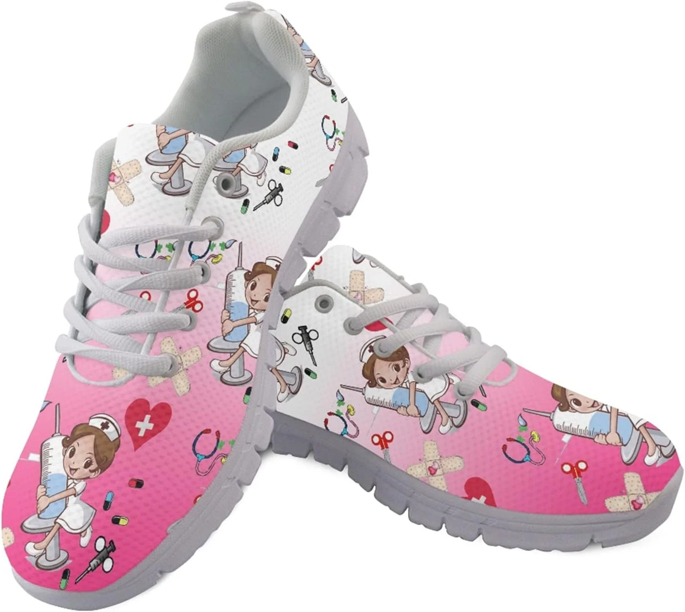 کفش های دویدن سبک وزن زنانه Jndtueit، کفش های ورزشی مد روز، مناسب پیاده روی، کفش های توری سبک وزن، کفش های پرستاری برای ورزش، با طرح کارتونی زیبا کفش های دویدن سبک وزن زنانه Jndtueit، کفش های ورزشی مد روز، مناسب پیاده روی، کفش های توری سبک وزن، کفش های پرستاری برای ورزش، با طرح کارتونی زیبا