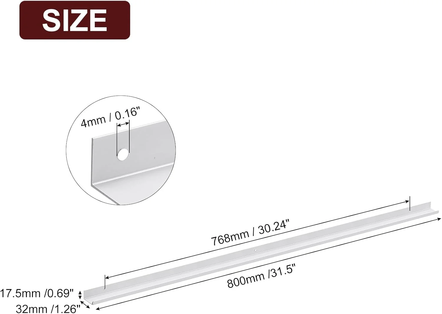 sourcing map دستگیره لبه انگشتی کابینت، 5 عدد، 800 میلی متر / 31.5 اینچ، دستگیره مخفی پشتی کابینت از جنس آلیاژ آلومینیوم، دستگیره پنهان برای کابینت کشو آشپزخانه منزل، نقره ای sourcing map دستگیره لبه انگشتی کابینت، 5 عدد، 800 میلی متر / 31.5 اینچ، دستگیره مخفی پشتی کابینت از جنس آلیاژ آلومینیوم، دستگیره پنهان برای کابینت کشو آشپزخانه منزل، نقره ای