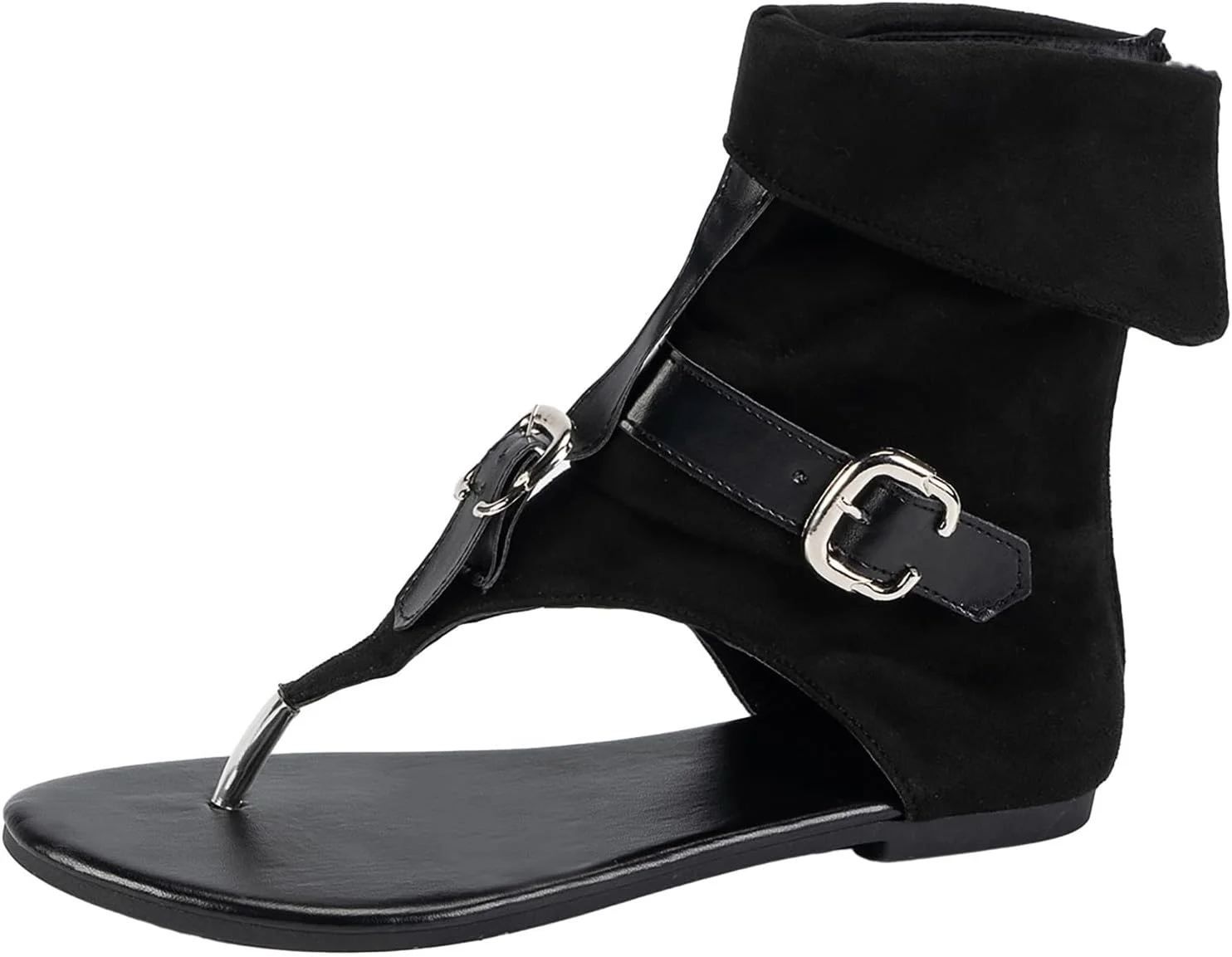 صندل تخت انگشتی زنانه JEUROT، صندل لا انگشتی چرمی نرم، صندل ساحلی لغزنده، دمپایی پیاده روی راحت صندل تخت انگشتی زنانه JEUROT، صندل لا انگشتی چرمی نرم، صندل ساحلی لغزنده، دمپایی پیاده روی راحت