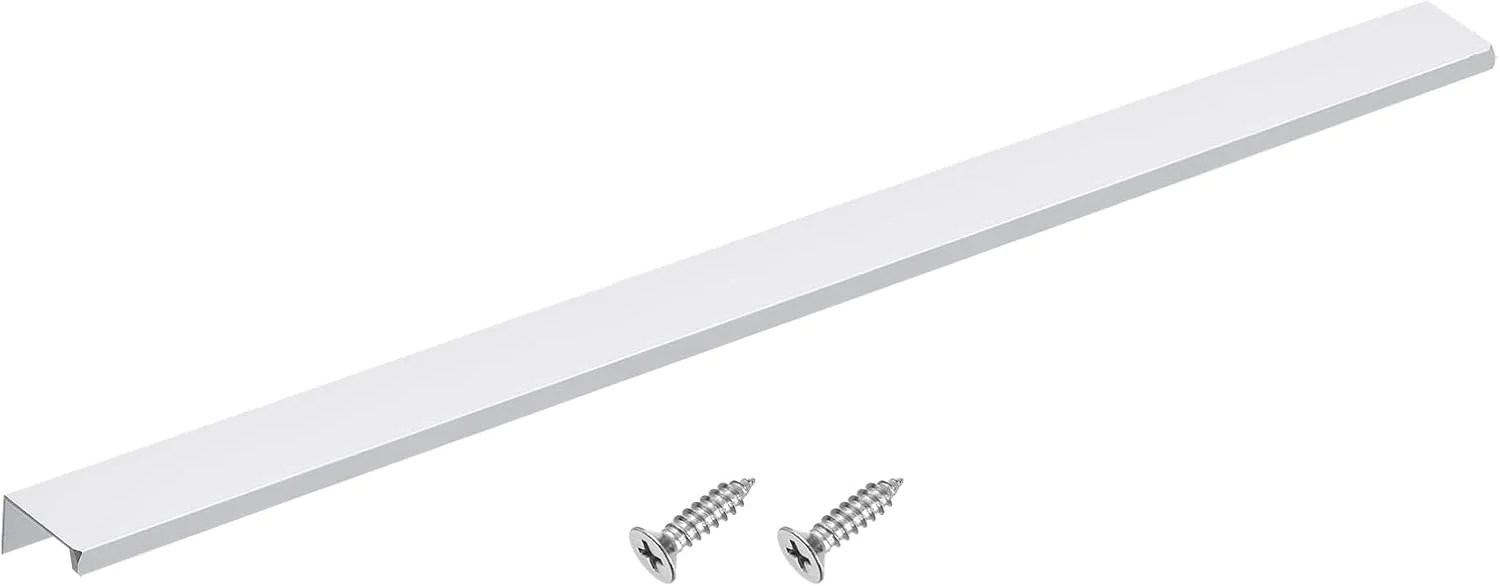 دستگیره مخفی لبه ای کابینت سورسیینگ مپ، 1 عدد 500 میلی متر / 19.69 اینچ آلیاژ آلومینیوم نصب از پشت، دستگیره مخفی برای کابینت کشو آشپزخانه منزل، نقره ای دستگیره مخفی لبه ای کابینت سورسیینگ مپ، 1 عدد 500 میلی متر / 19.69 اینچ آلیاژ آلومینیوم نصب از پشت، دستگیره مخفی برای کابینت کشو آشپزخانه منزل، نقره ای