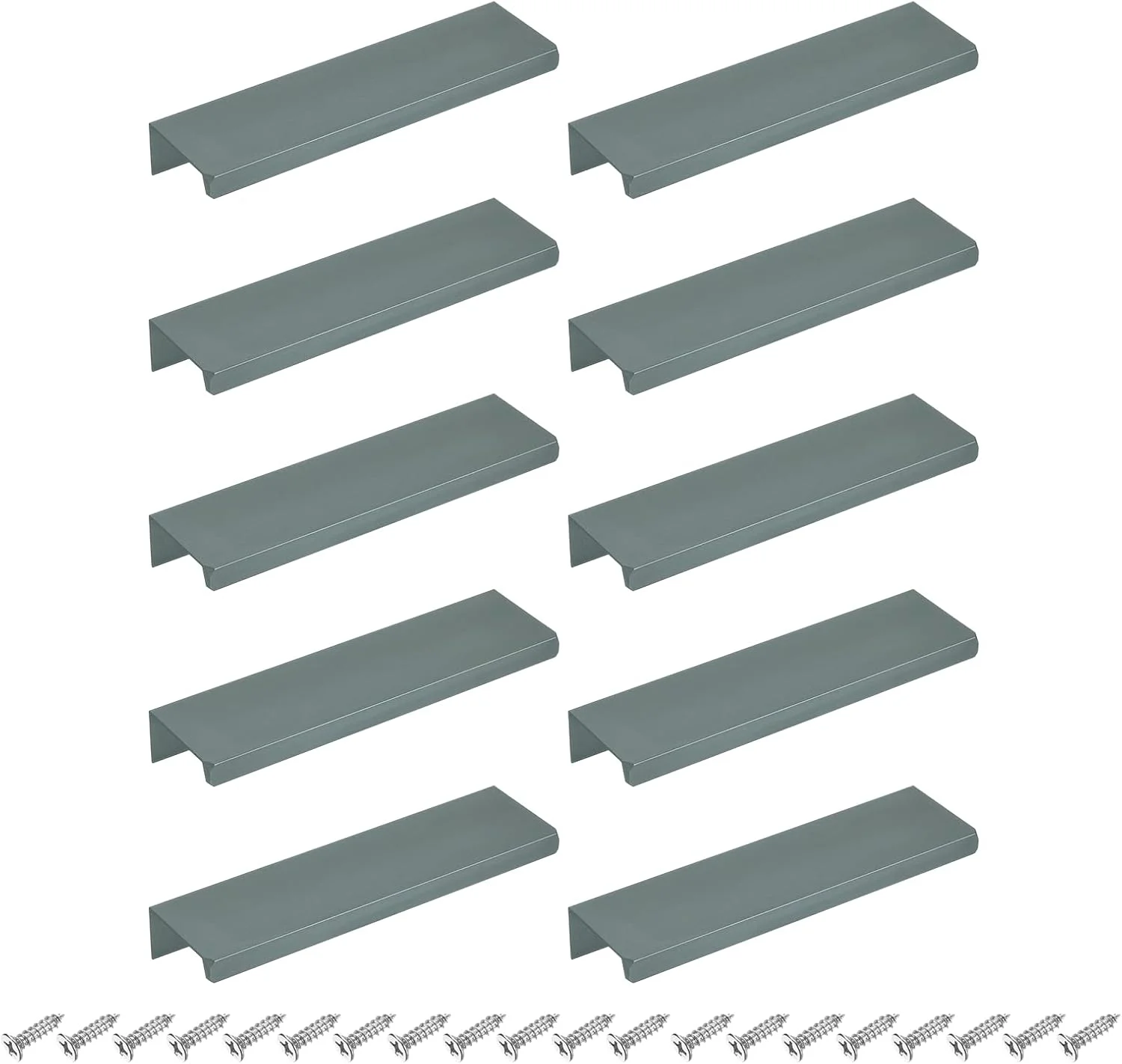 دستگیره مخفی لبه انگشتی کابینت سورسیینگ مپ، 10 عدد، 120 میلی متر / 4.72 اینچ، دستگیره های مخفی پشتی نصب شده از جنس آلیاژ آلومینیوم، دستگیره پنهان برای کشو کابینت آشپزخانه منزل، خاکستری دستگیره مخفی لبه انگشتی کابینت سورسیینگ مپ، 10 عدد، 120 میلی متر / 4.72 اینچ، دستگیره های مخفی پشتی نصب شده از جنس آلیاژ آلومینیوم، دستگیره پنهان برای کشو کابینت آشپزخانه منزل، خاکستری