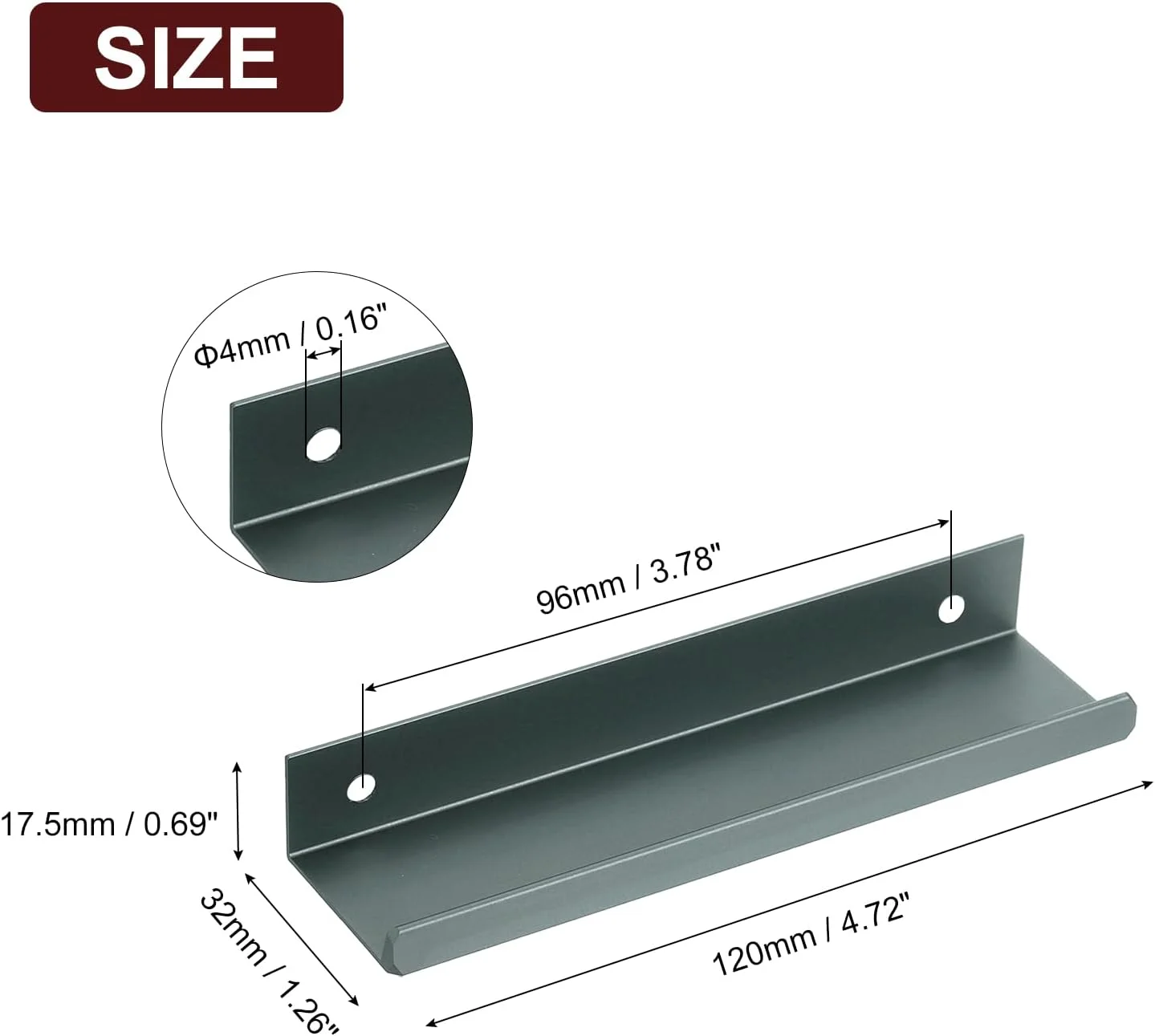 دستگیره مخفی لبه انگشتی کابینت سورسیینگ مپ، 10 عدد، 120 میلی متر / 4.72 اینچ، دستگیره های مخفی پشتی نصب شده از جنس آلیاژ آلومینیوم، دستگیره پنهان برای کشو کابینت آشپزخانه منزل، خاکستری دستگیره مخفی لبه انگشتی کابینت سورسیینگ مپ، 10 عدد، 120 میلی متر / 4.72 اینچ، دستگیره های مخفی پشتی نصب شده از جنس آلیاژ آلومینیوم، دستگیره پنهان برای کشو کابینت آشپزخانه منزل، خاکستری