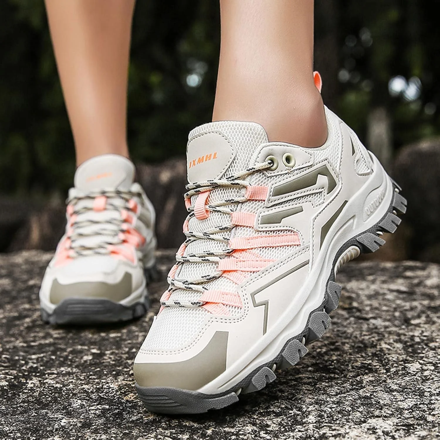 کفش پیاده روی زنانه JEUROT، سبک، با قابلیت تنفس، توری، کفش ورزشی پیاده روی، کفش کار ضد لغزش فضای باز، کفش ورزشی تنیس