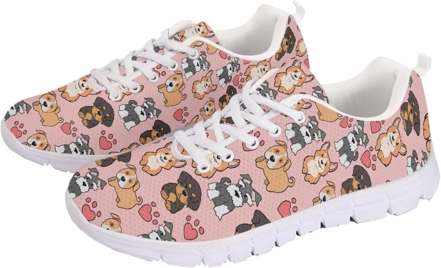 کفش های دویدن فضای باز یونی‌سکس Jeiento - سفید با چند رنگ - زنانه، مردانه، نوجوان - ضد لغزش، تنفس پذیر، انعطاف پذیر - دویدن، تمرینات ورزشی - غیر رسمی، بهار، تابستان، پاییز